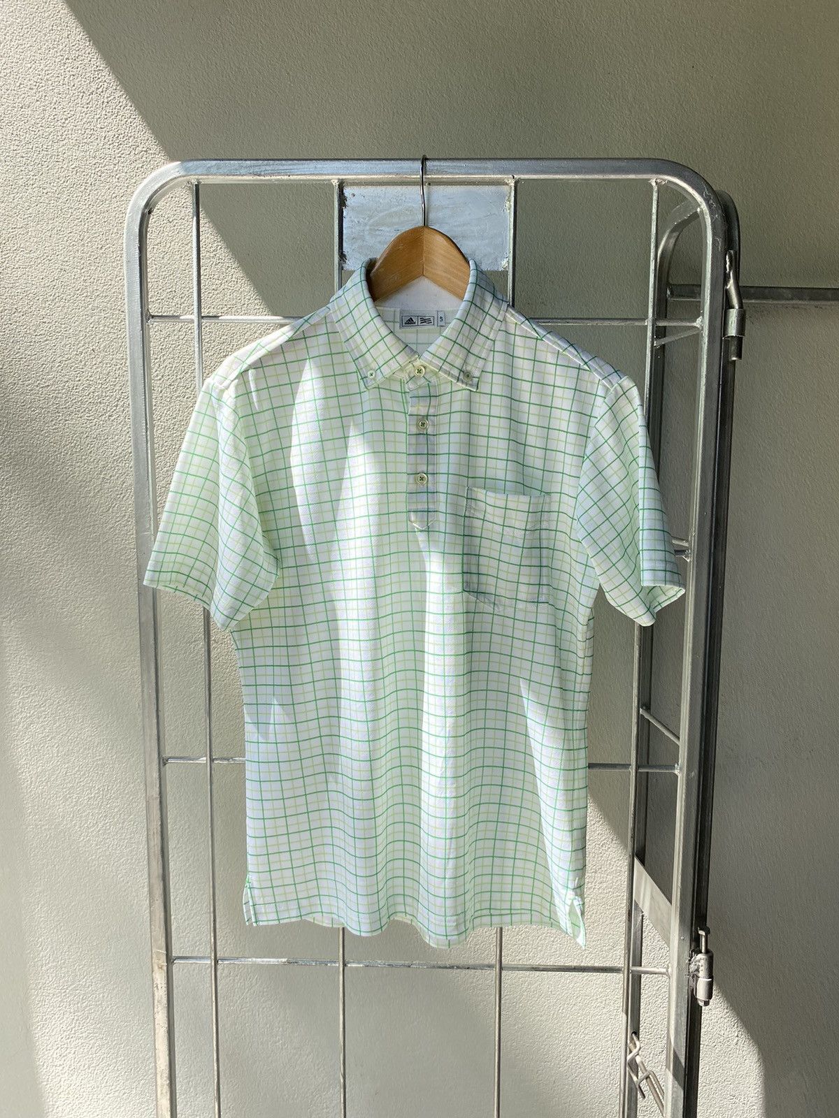 Adidas Adidas c Stell McCartney grid print shirt Size US S / EU 44-46 / 1 - 1 Thumbnail