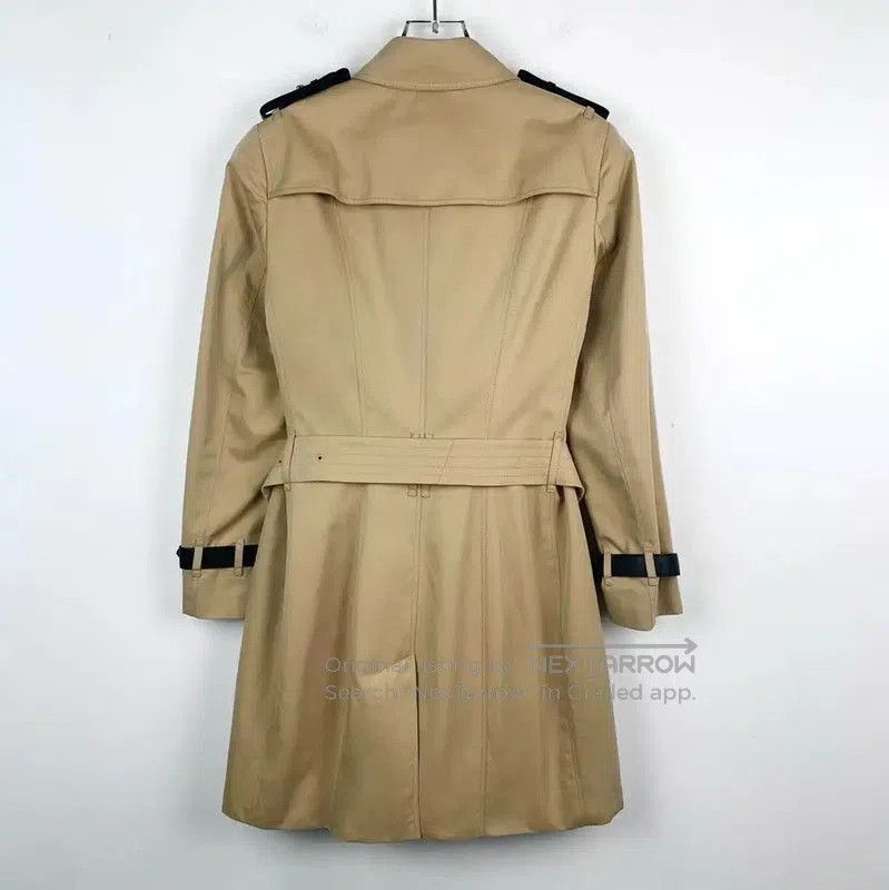 Burberry Burberry Women's Khaki Cotton Trench Coat. Size S / US 4 / IT 40 - 2 Thumbnail