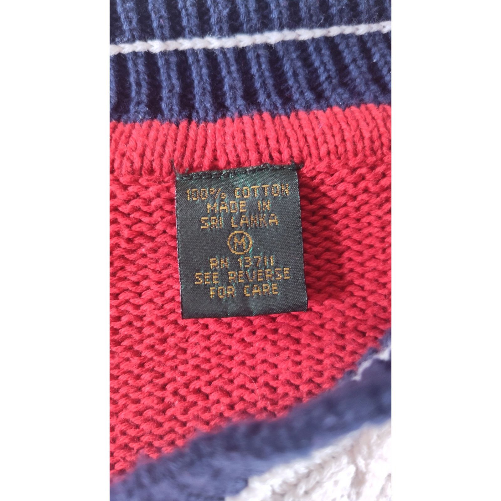 Royal Robbins Rare Vintage Robinsons V Neck Sweater Jumper Red Medium 80s Size US M / EU 48-50 / 2 - 8 Thumbnail
