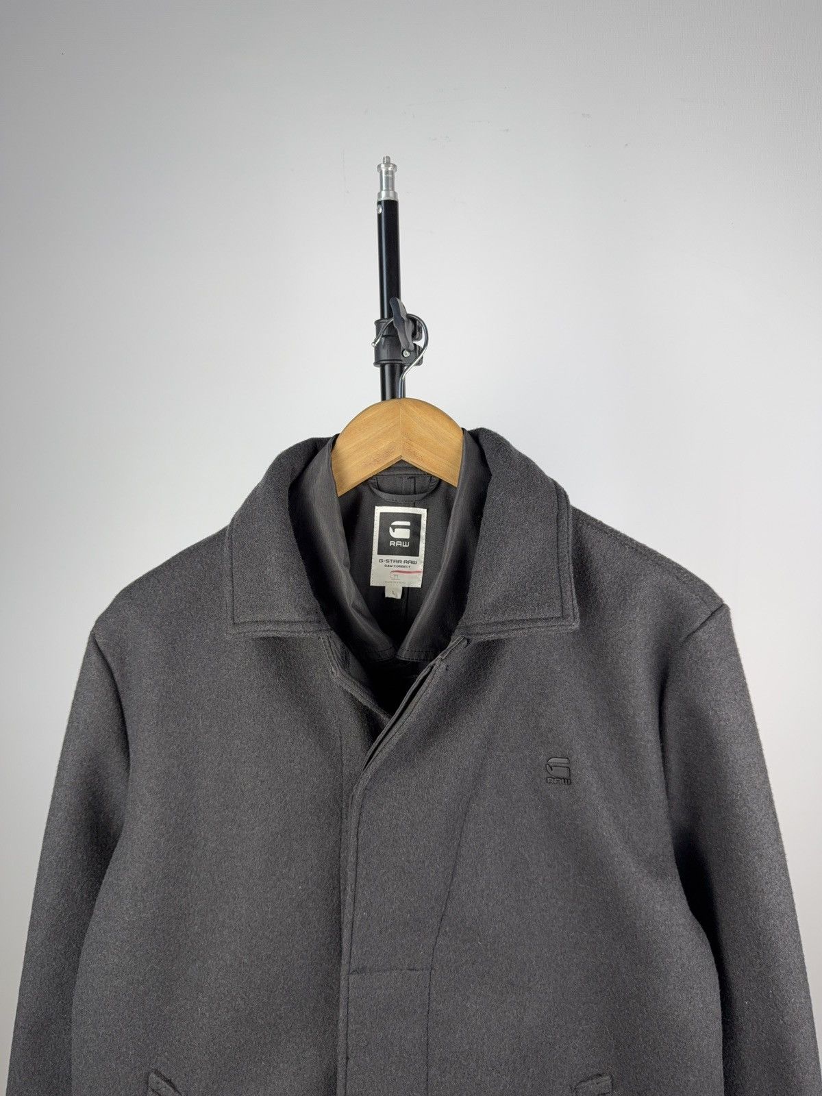 Designer × G-Star G-Star RAW Lockstart Wool Trench Coat Charcoal Size L Size US L / EU 52-54 / 3 - 2 Thumbnail