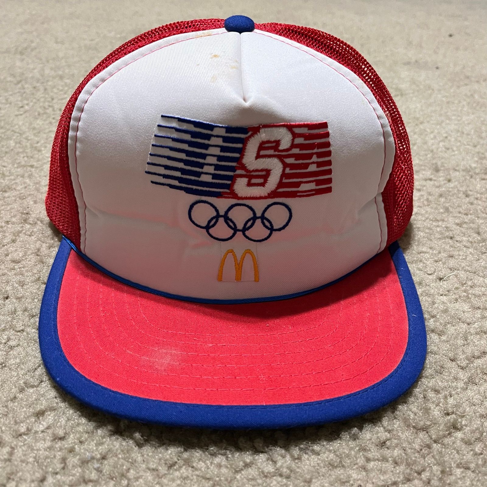 Other Vintage 1984 USA Olympics McDonald’s Red White Blue Trucker Size ONE SIZE - 1 Thumbnail