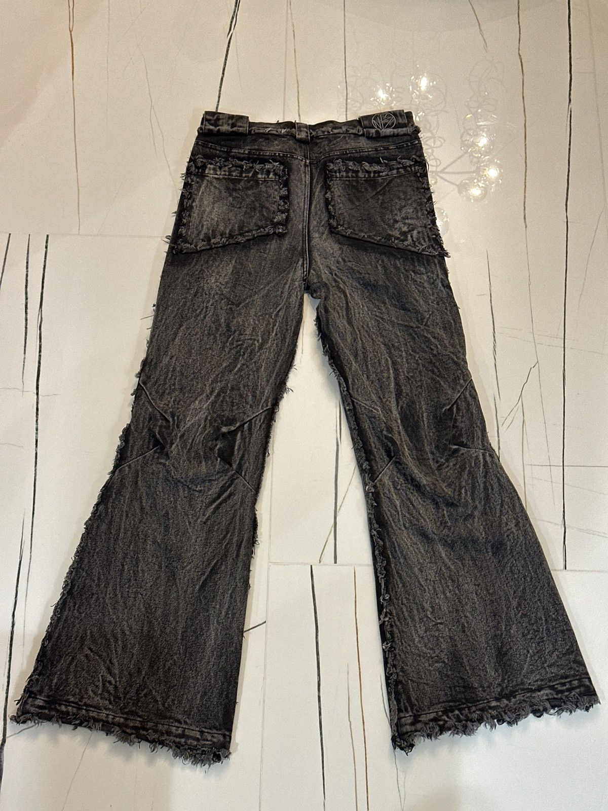 No Faith Studios Black Flared Jeans Size US 32 / EU 48 - 2 Thumbnail