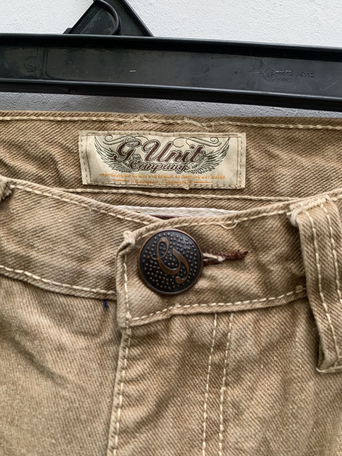 Southpole Vintage G unit 50 cent big embroidery baggy jeans rap pants Size US 34 / EU 50 - 10 Thumbnail