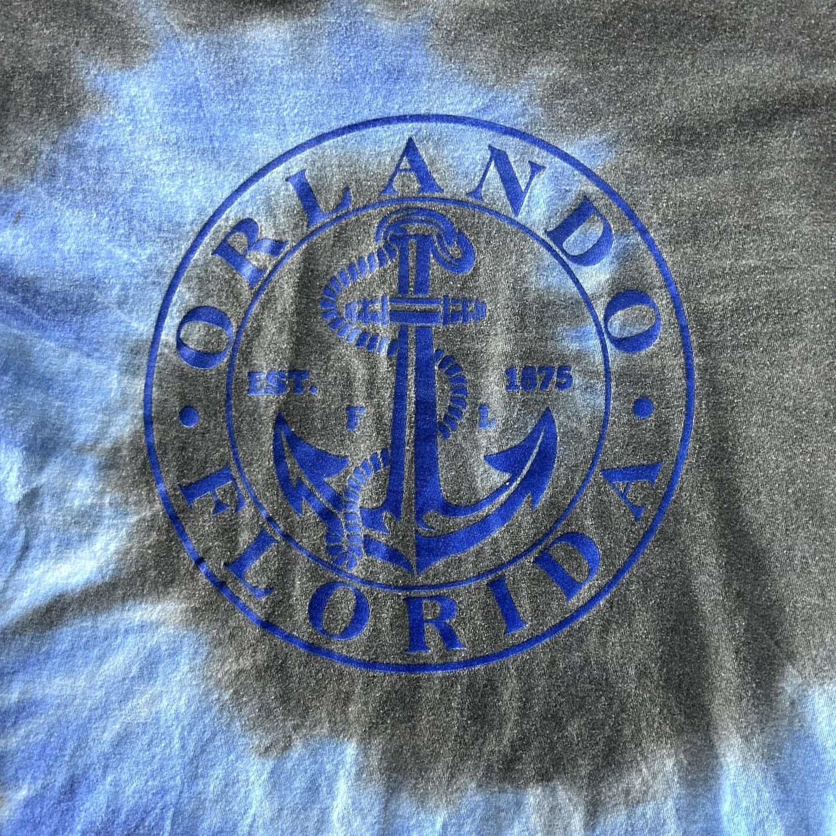 Nautica Y2K Orlando Florida Anchor Shirt Mens M Multicolor Tie Dye Nautical Tee Size US M / EU 48-50 / 2 - 2 Thumbnail