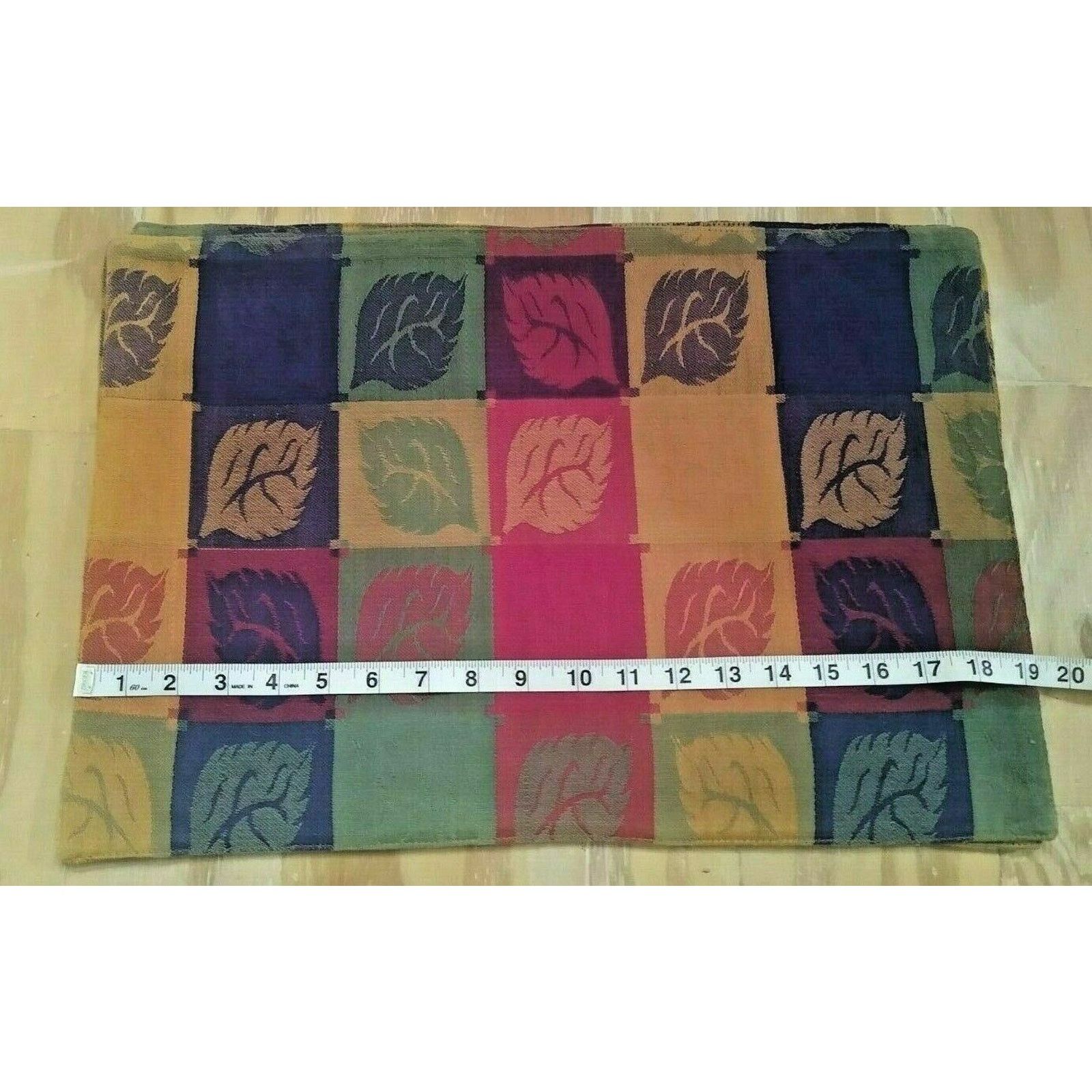 Other Fallani and Cohn Cotton Placemats Fall Leaves RN 14826 4 Pc. Size ONE SIZE - 4 Thumbnail