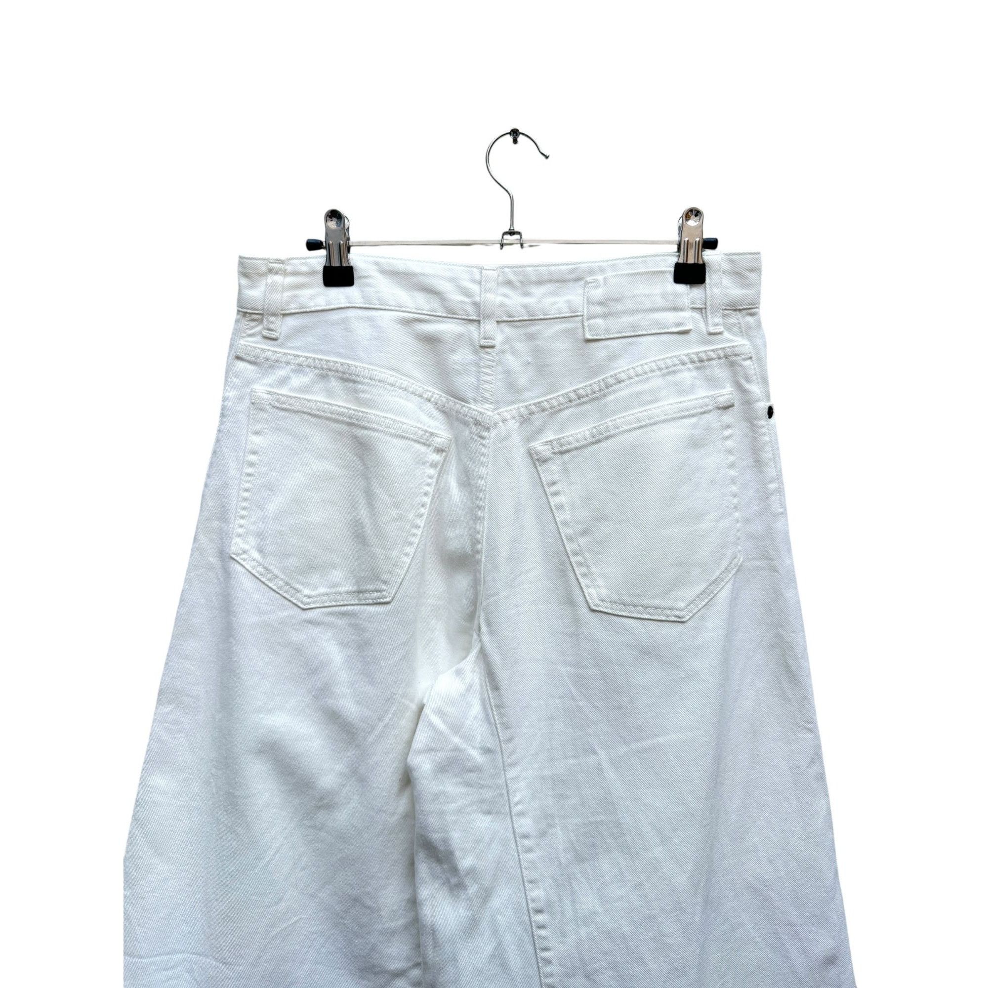 Maison Margiela White Denim Wide Leg Jeans Size 28" / US 6 / IT 42 - 6 Thumbnail