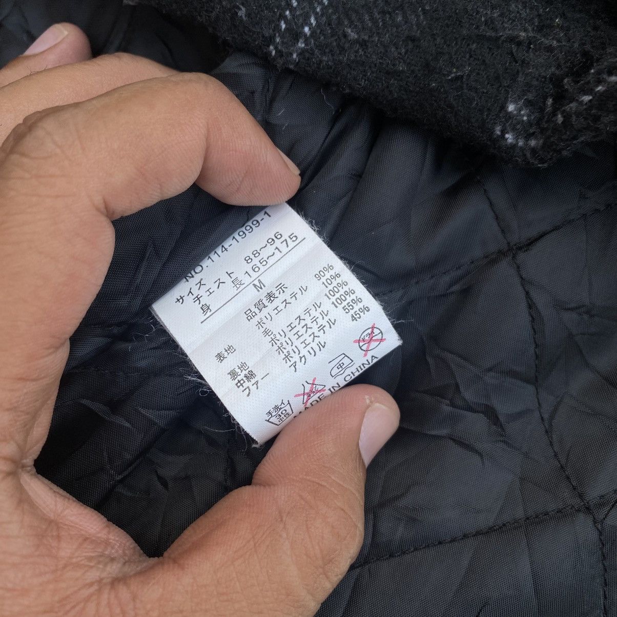 In The Attic Vintage In The Attic Checkered Zipper Wool Hoodie Jacket.#F8 Size US M / EU 48-50 / 2 - 6 Thumbnail