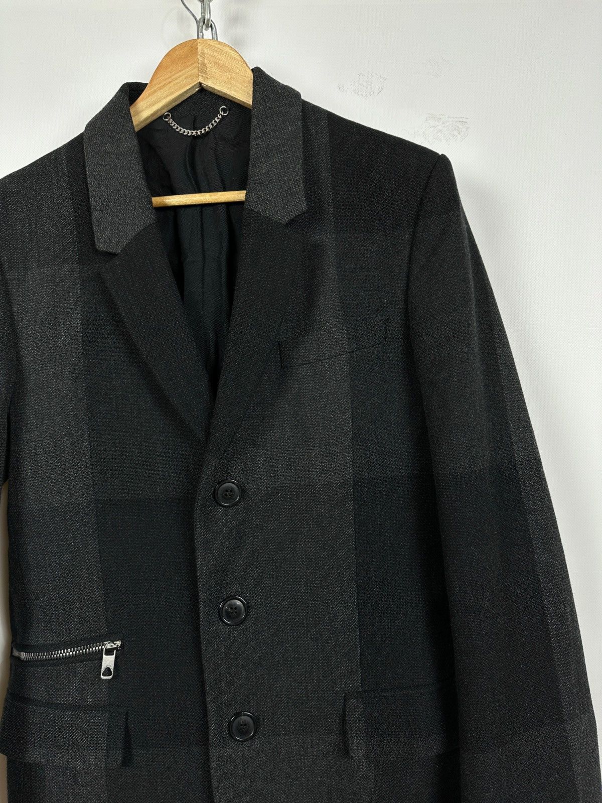 Diesel Black Gold Diesel Black Gold Wool Checkered Coat Jacket Size US M / EU 48-50 / 2 - 9 Thumbnail