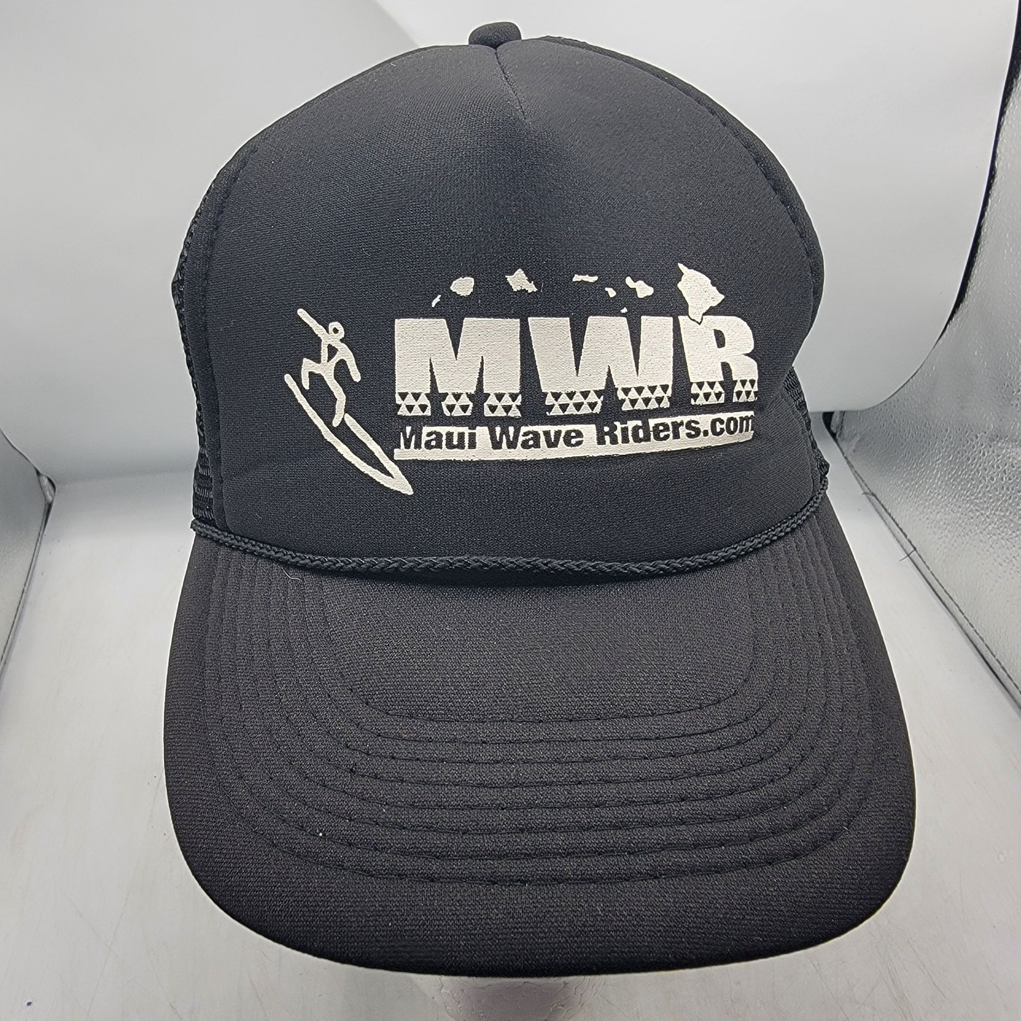 Otto Maui Wave Riders Black Mesh Trucker Hat Cap Casual Breathabl Size ONE SIZE - 1 Thumbnail