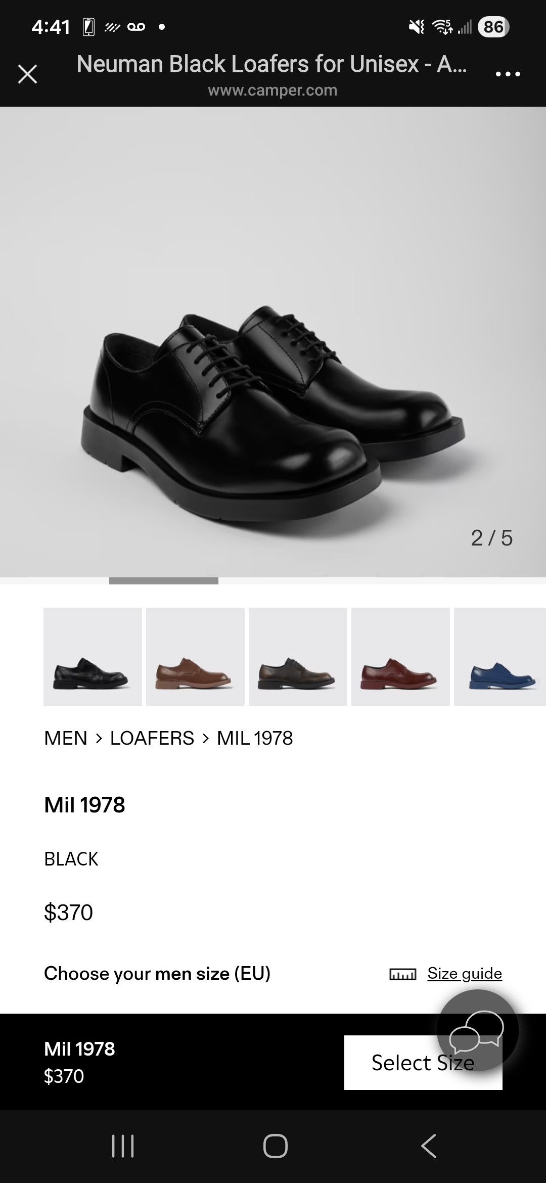 CamperLab CamperLab Mil1978 Black size10m5 Size US 10.5 / EU 43-44 - 7 Thumbnail