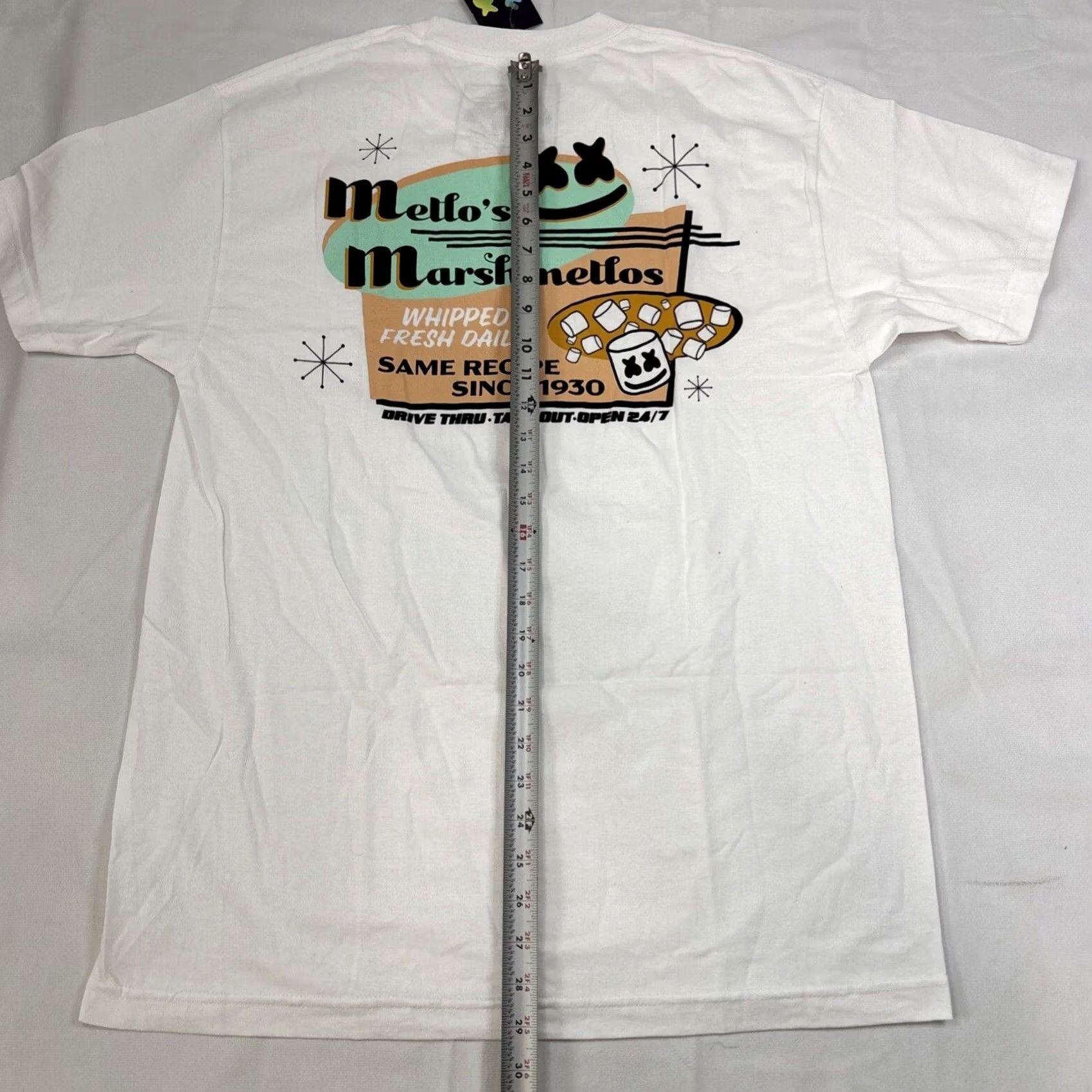 Vintage Mellogang NWT Men's T-Shirt Marshmello DJ White L Mens Short Sleeve Regular Size Large Size US L / EU 52-54 / 3 - 7 Thumbnail