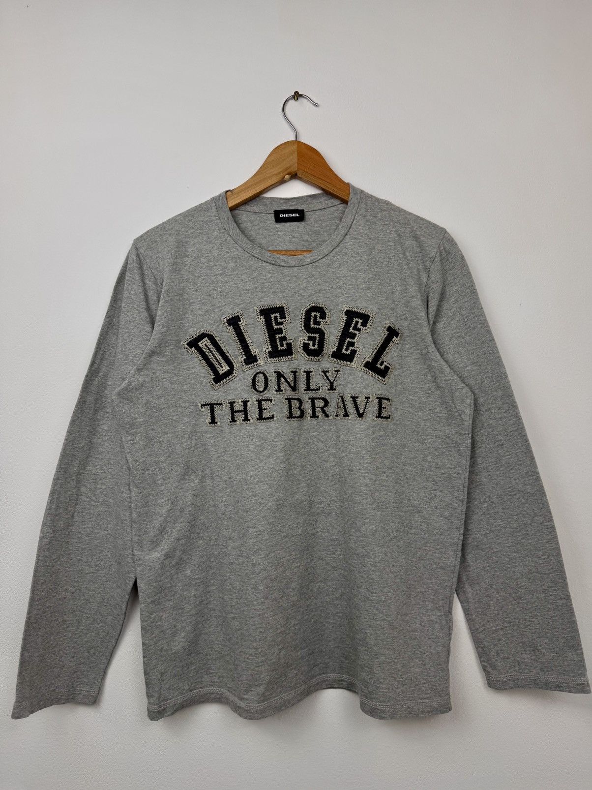 Diesel Diesel Men Cotton Longsleeve Grey Size M Size US M / EU 48-50 / 2 - 1 Thumbnail