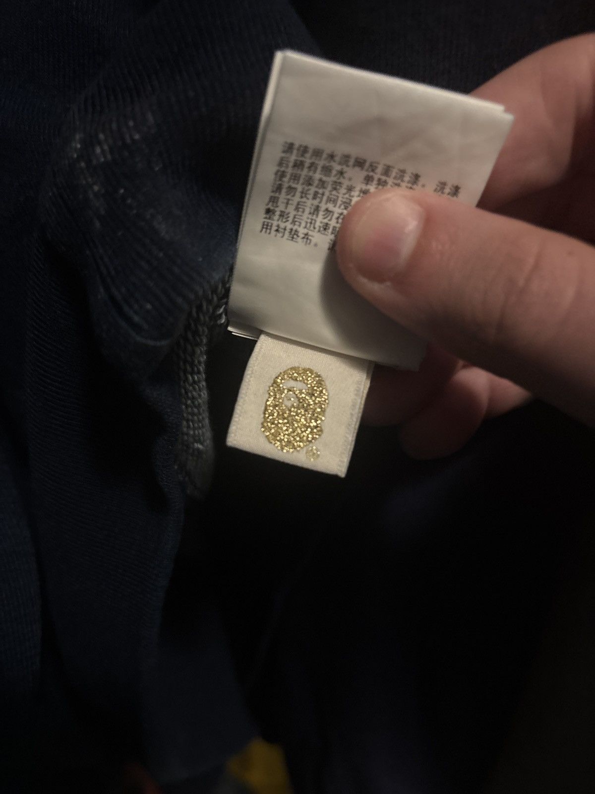 Bape BAPE (A Bathing Ape) Busyworks Navy Denim Crewneck Size US M / EU 48-50 / 2 - 6 Thumbnail