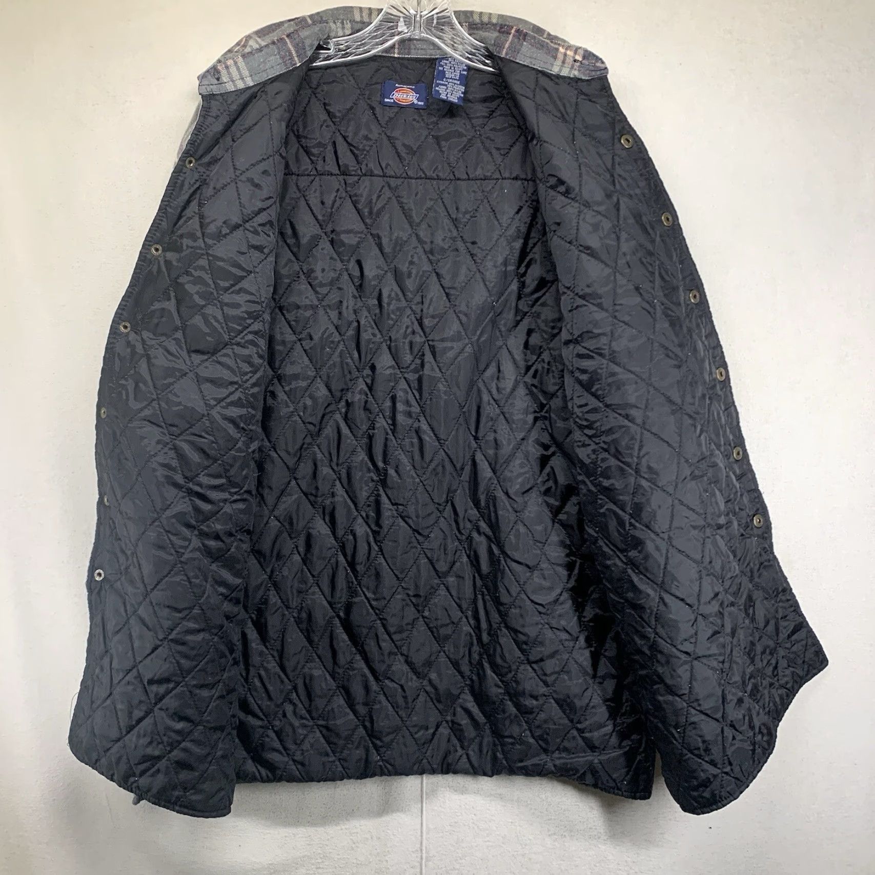 Dickies VINTAGE Dickies 90s Plaid Quilt Lined Jacket Men Large Gray All Seasons Casual Outdoor Size US L / EU 52-54 / 3 - 2 Thumbnail
