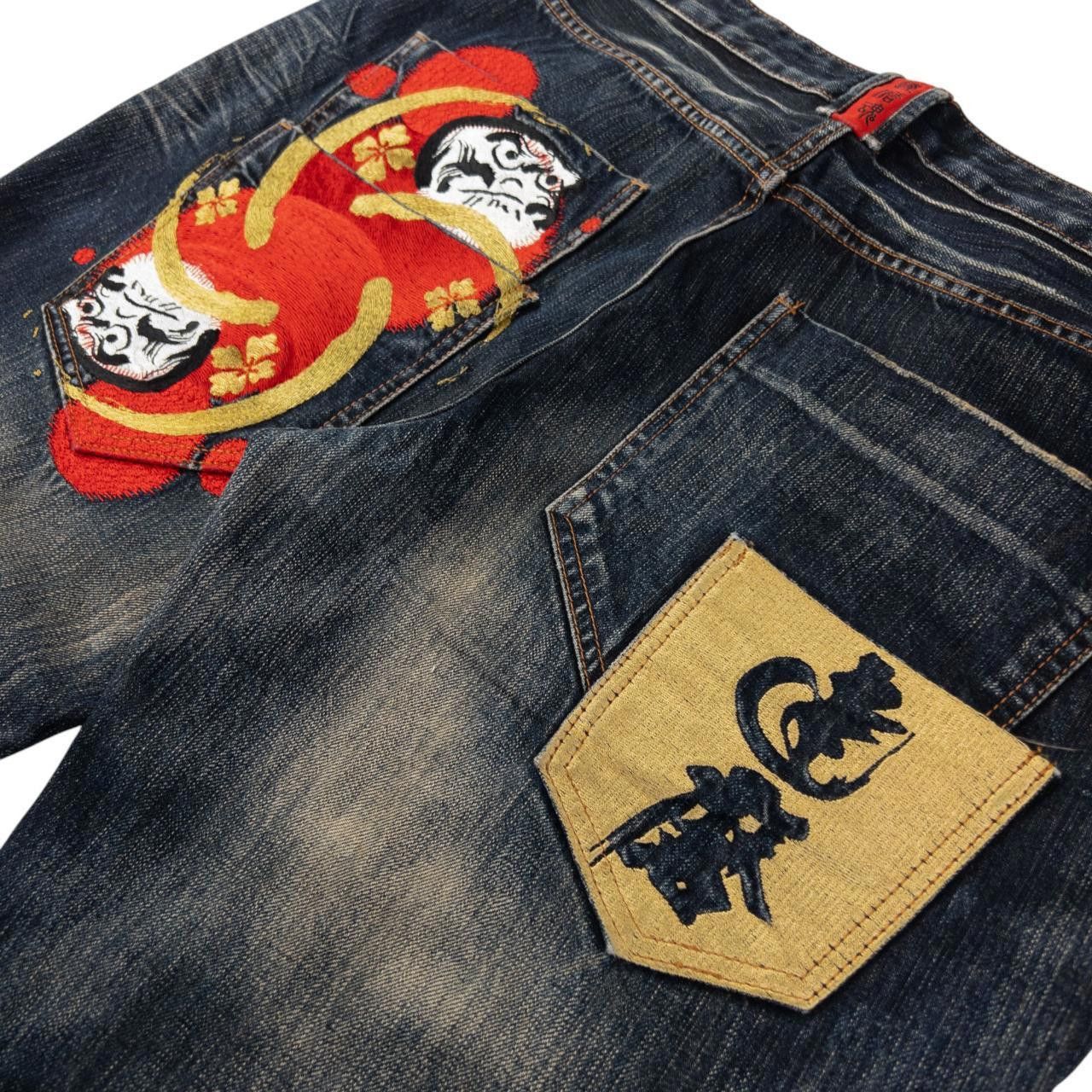 The Unbranded Brand Vintage Big Train Multi Pocket Japanese Denim Jeans Size W38 Size US 37 - 6 Thumbnail