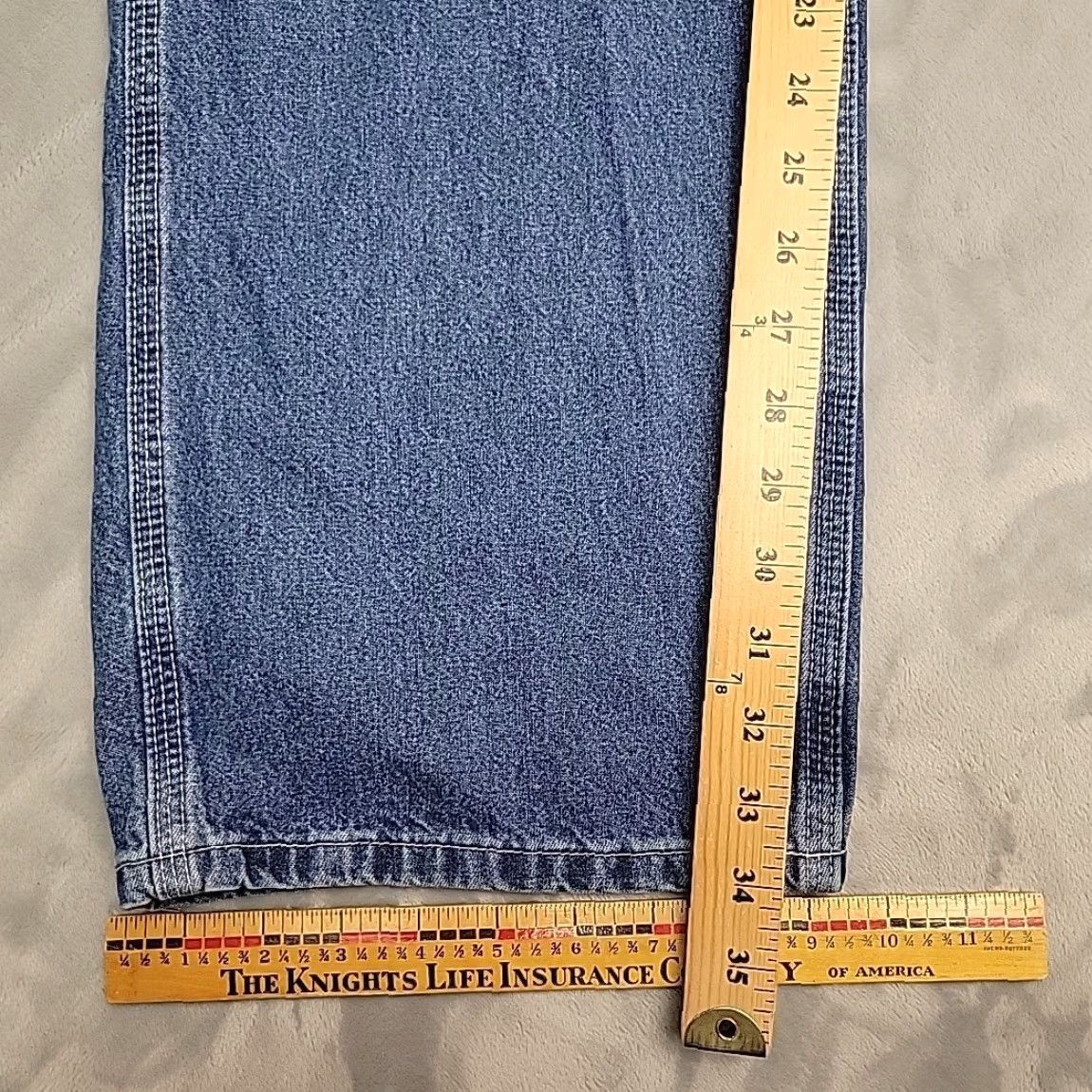 Carhartt VINTAGE Carhartt Jeans Men 38x34 Blue Denim B13DST Carpenter Cargo Work Workwear Size US 38 / EU 54 - 7 Thumbnail