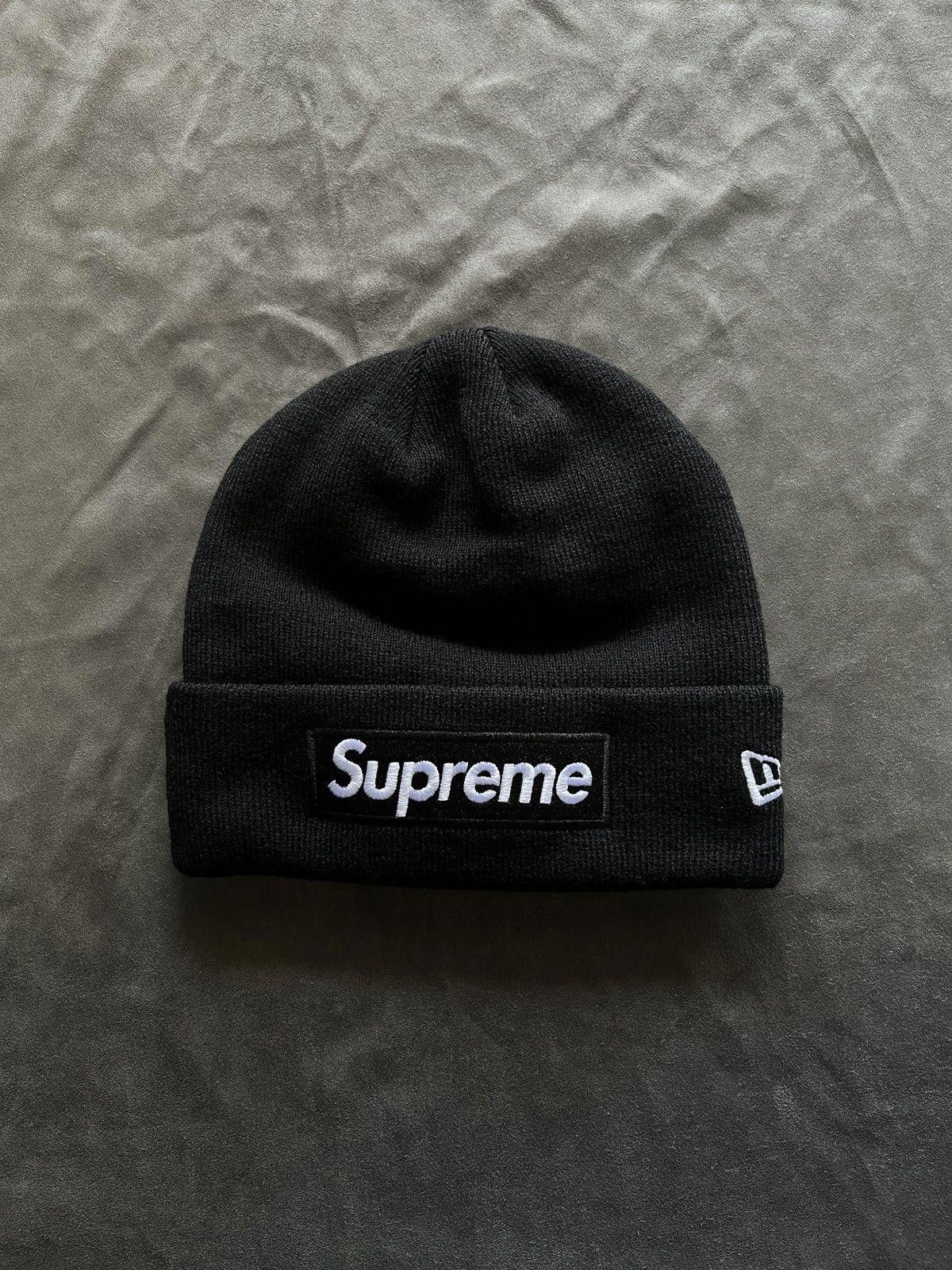 New Era × Supreme Rare Supreme New Era Box Logo Beanie Hats Black OS Size ONE SIZE - 1 Thumbnail