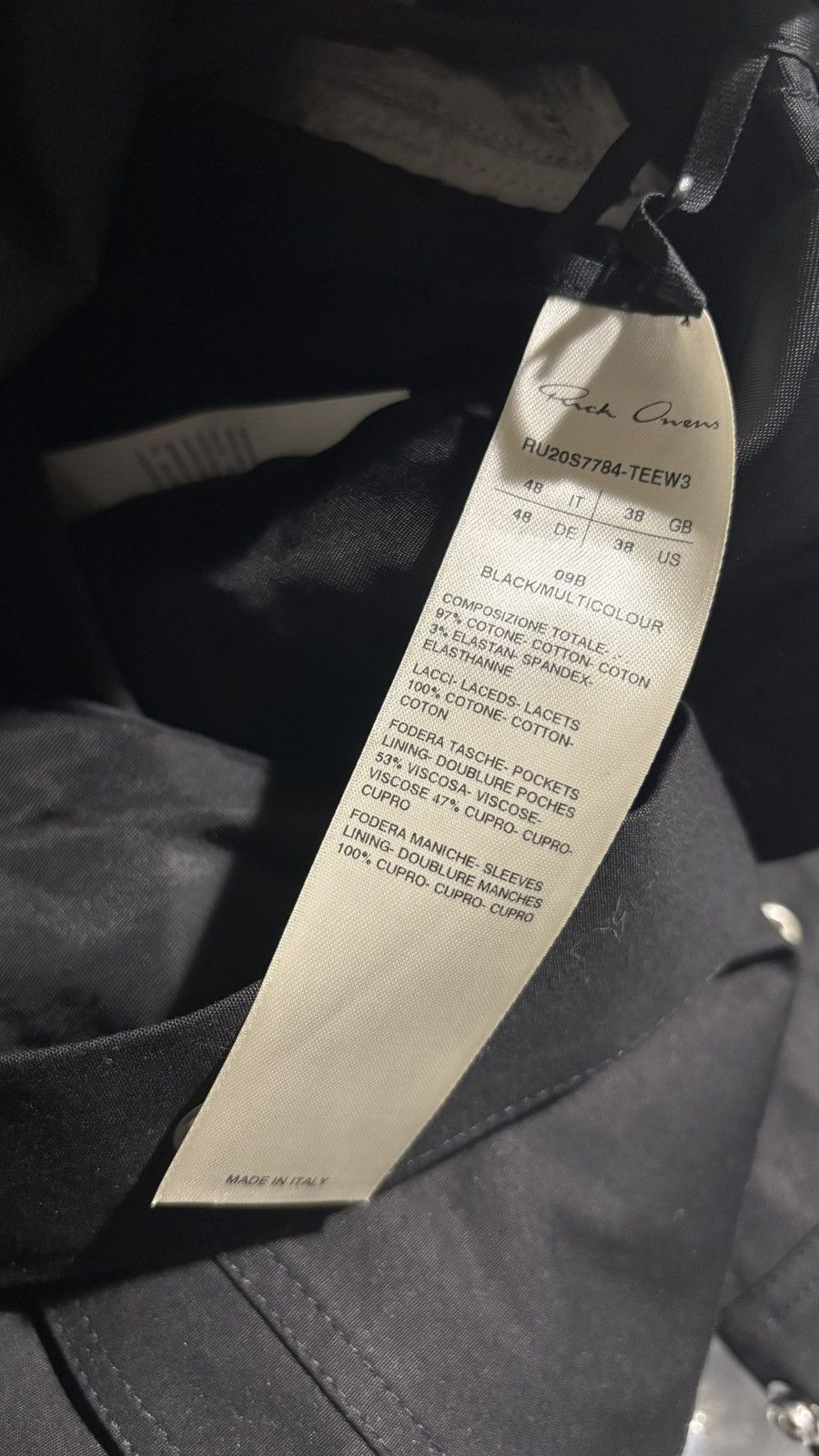 Rick Owens Rick Owens SS20 Tecuatl Megalace Worker Jacket Size US M / EU 48-50 / 2 - 12 Thumbnail