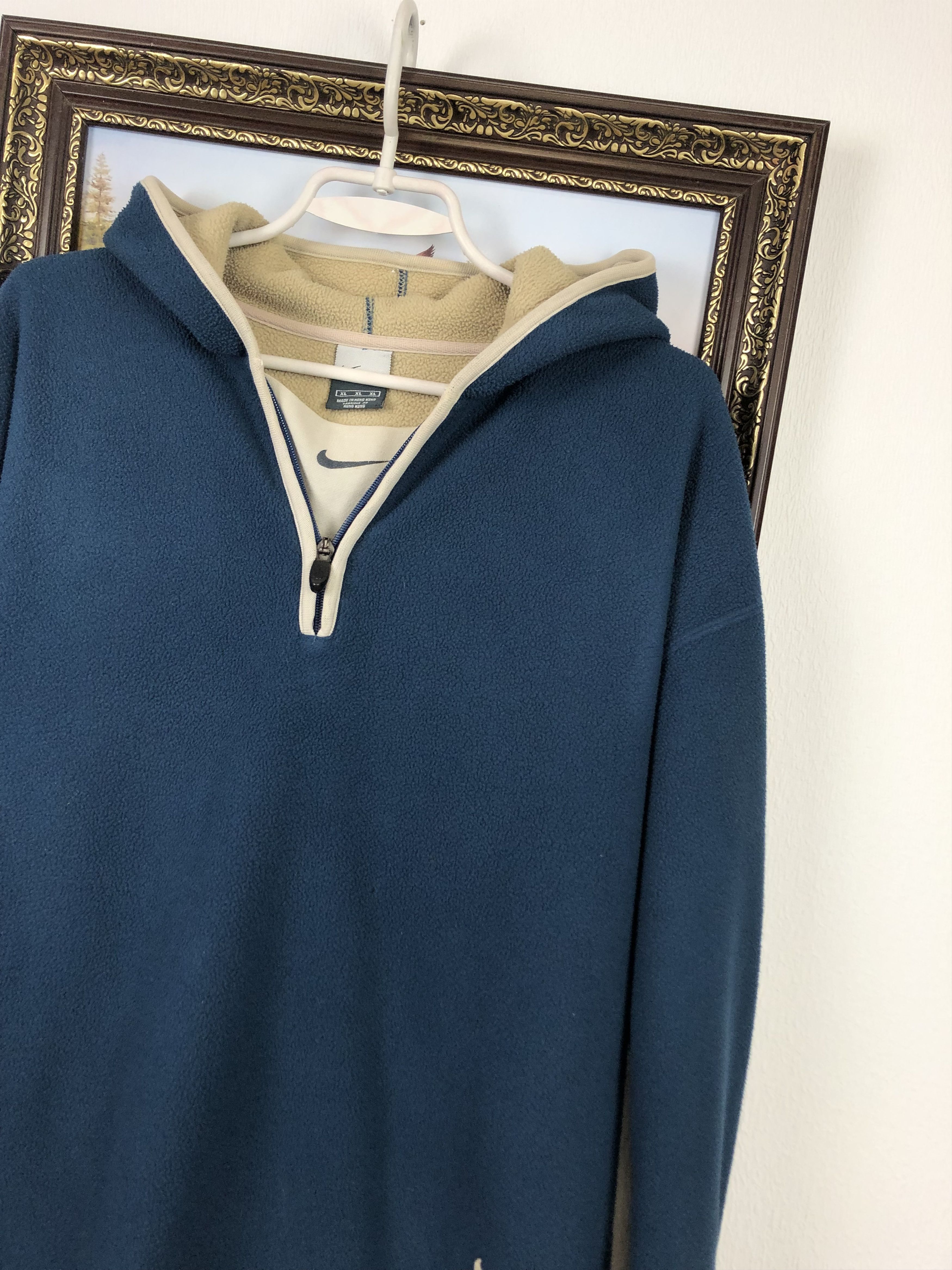 Vintage Vintage Nike Fleece Hoodie Sweatshirt Rare Swoosh Hype Size US XL / EU 56 / 4 - 3 Thumbnail