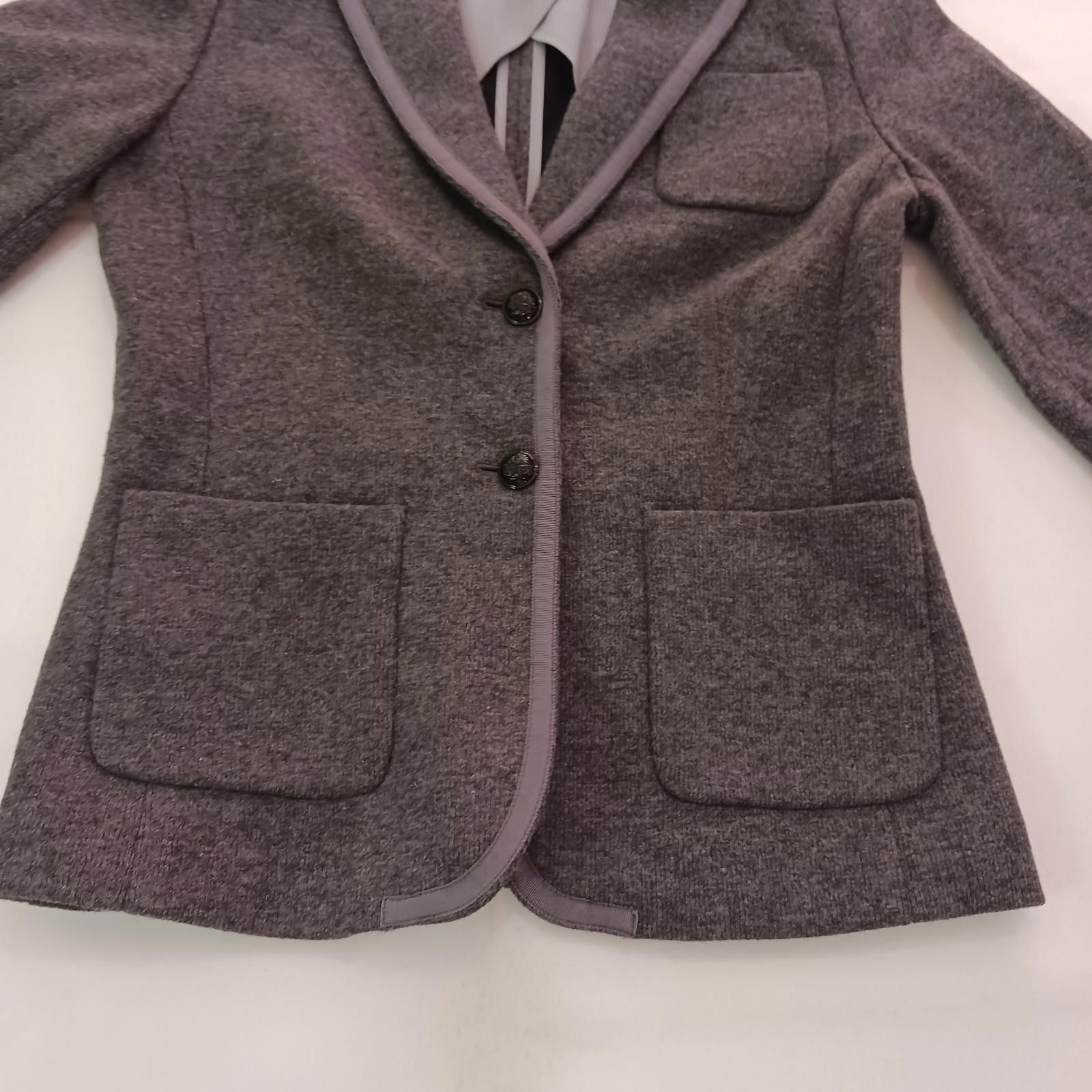 Banana Republic Banana Republic Italian Fabric Women's 6 Gray Wool Jacket Size M / US 6-8 / IT 42-44 - 10 Thumbnail