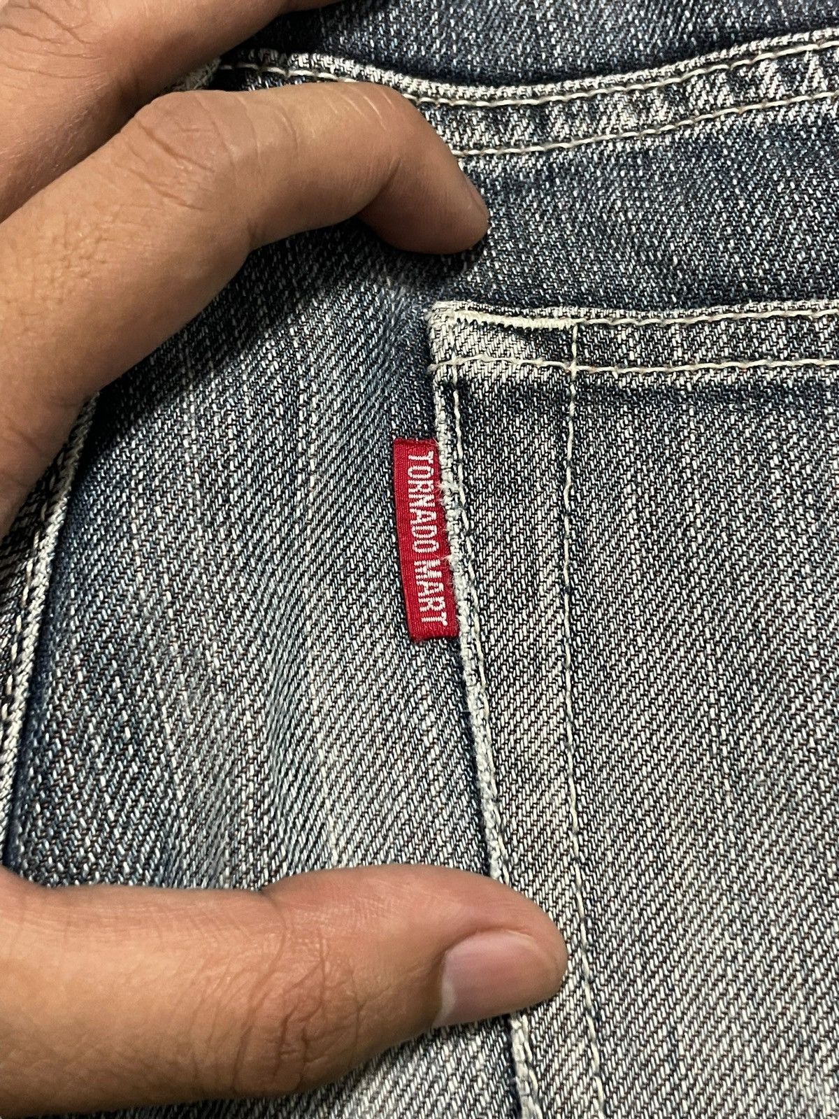 Tornado Mart Vintage Tornado Mart Paint Splatter Button Fly Bootcut Jeans Size US 30 / EU 46 - 15 Thumbnail