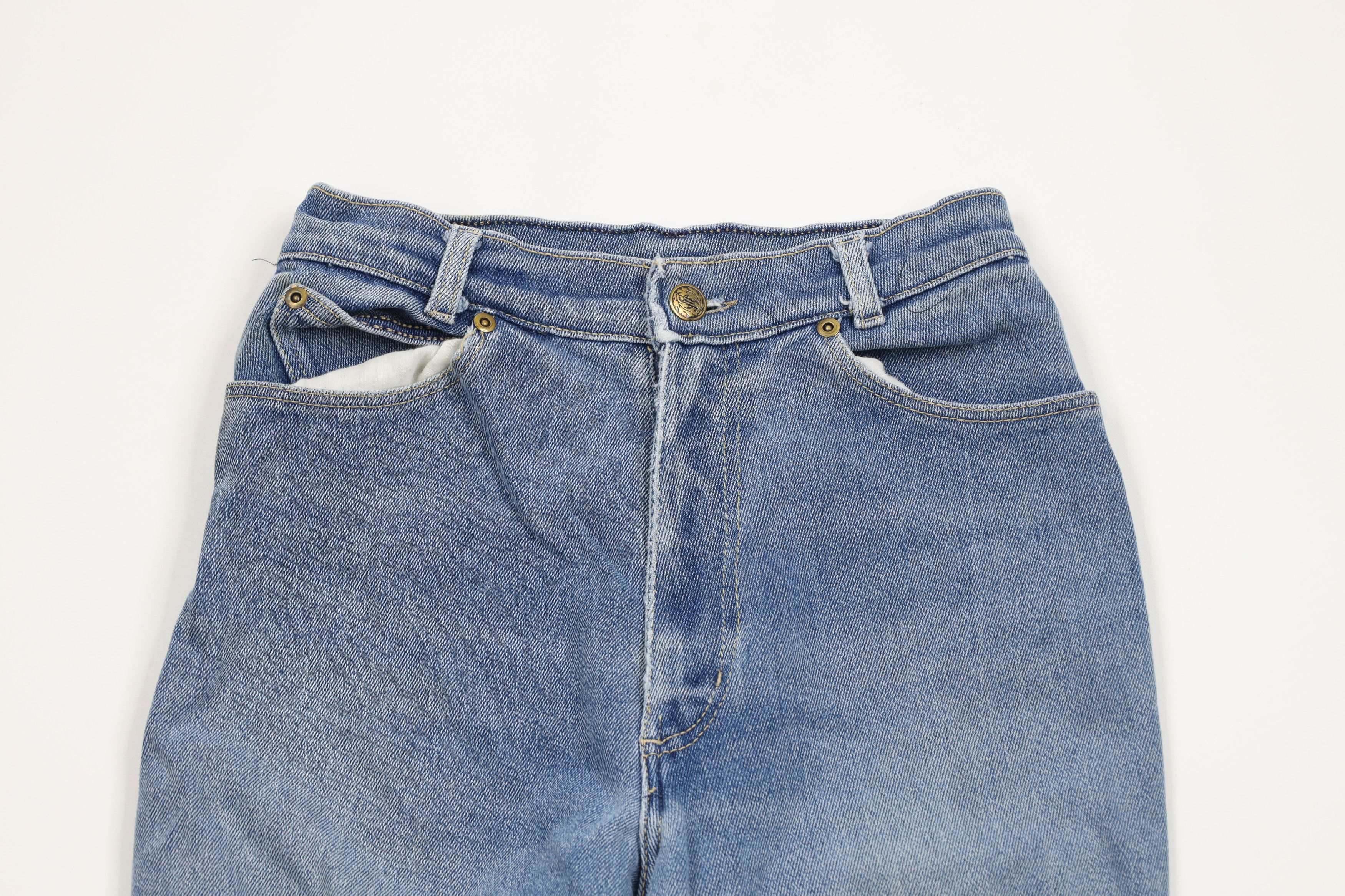 Vintage Vintage 90s Streetwear Babydoll Flared Denim Jeans Blue Size 24" / US 00 / IT 34 - 2 Thumbnail