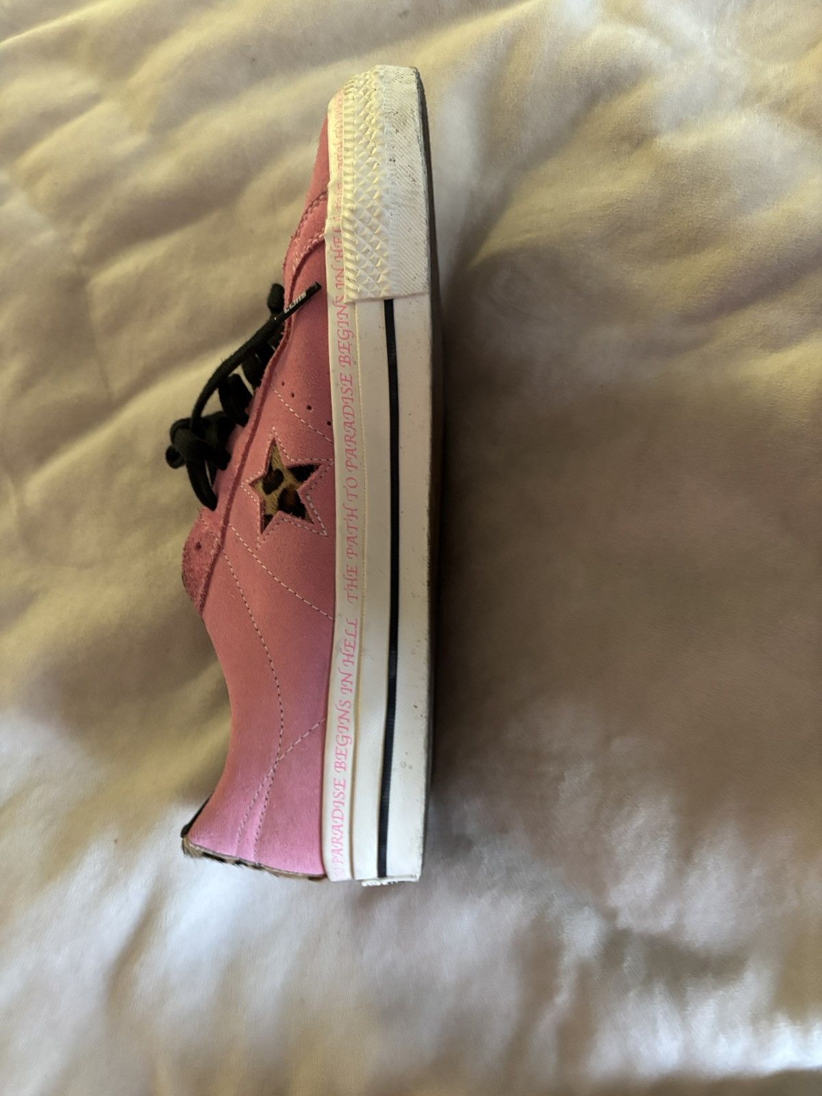 Converse Converse x Sean Pablo Low-Top Pink Sneakers w/ Leopard Print Size US 11 / EU 44 - 5 Thumbnail