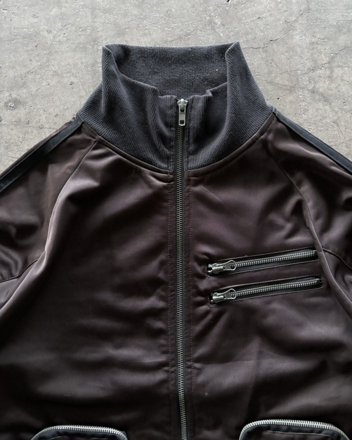 If Six Was Nine × Japanese Brand × Le Grande Bleu (L.G.B.) La 3d Pocket Double Zip Up Tracktop Jacket Size US M / EU 48-50 / 2 - 3 Thumbnail