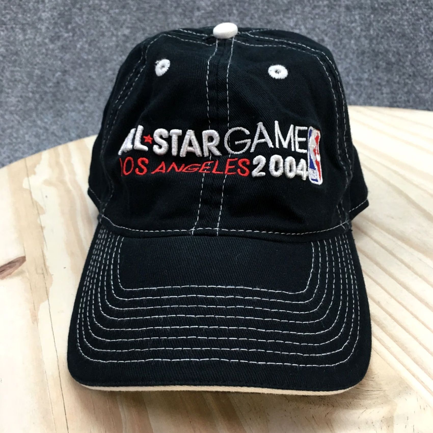 Reebok Reebok All Star Game Los Angeles 2004 NBA Cap Hat Mens One Size Black Cotton Baseball Cap Stars Adjustable Hat Mens Size ONE SIZE - 2 Thumbnail