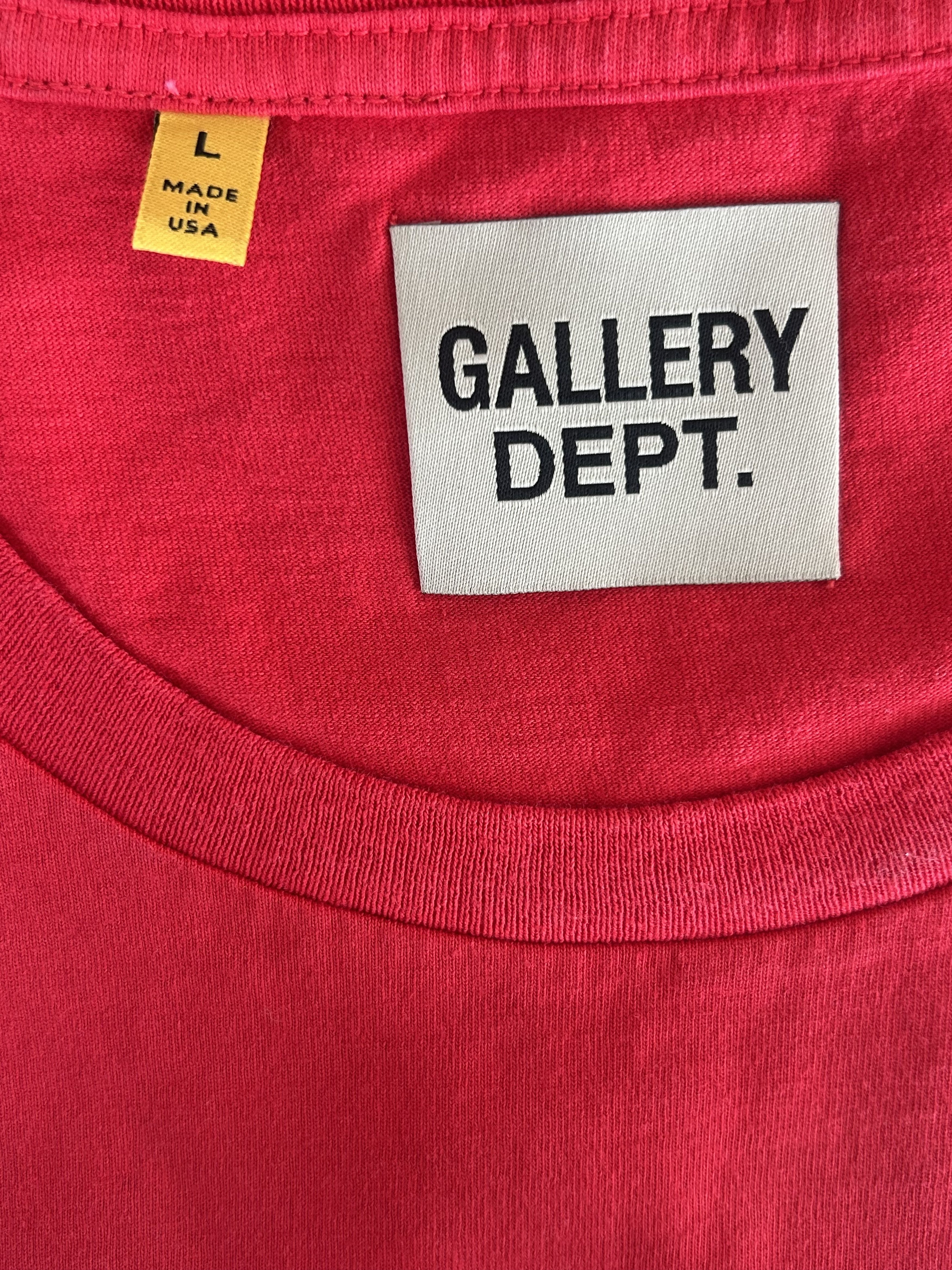 Gallery Dept. Gallery Dept Red & Black Gym Logo T-shirt Size US XXL / EU 58 / 5 - 3 Thumbnail