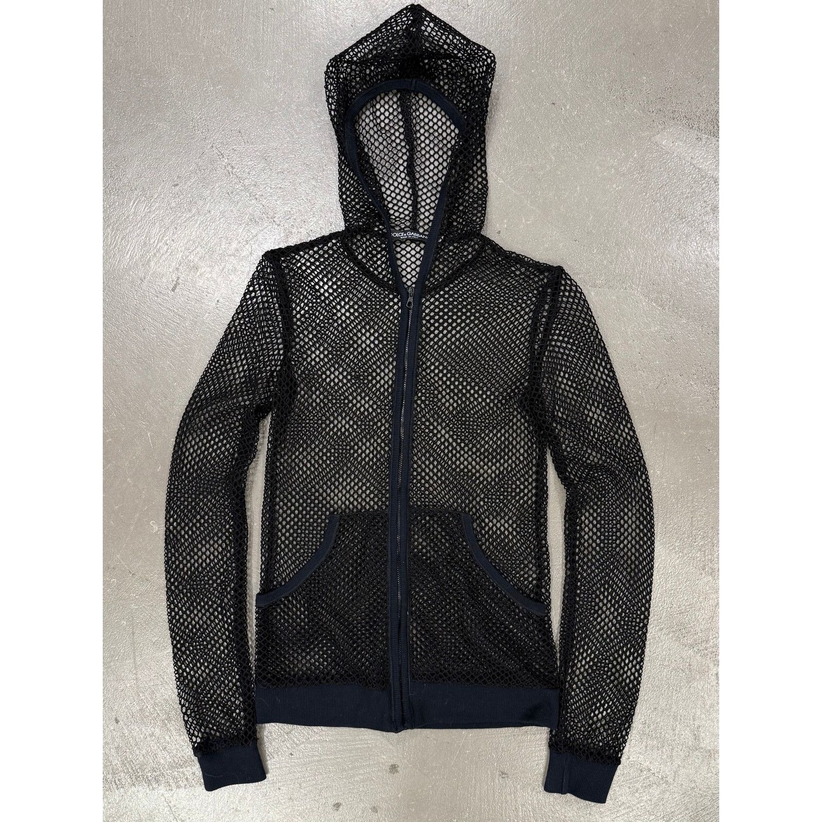 Dolce & Gabbana S/S2003 Dolce & Gabbana fishnet mesh hoodie Size XS / US 0-2 / IT 36-38 - 1 Thumbnail