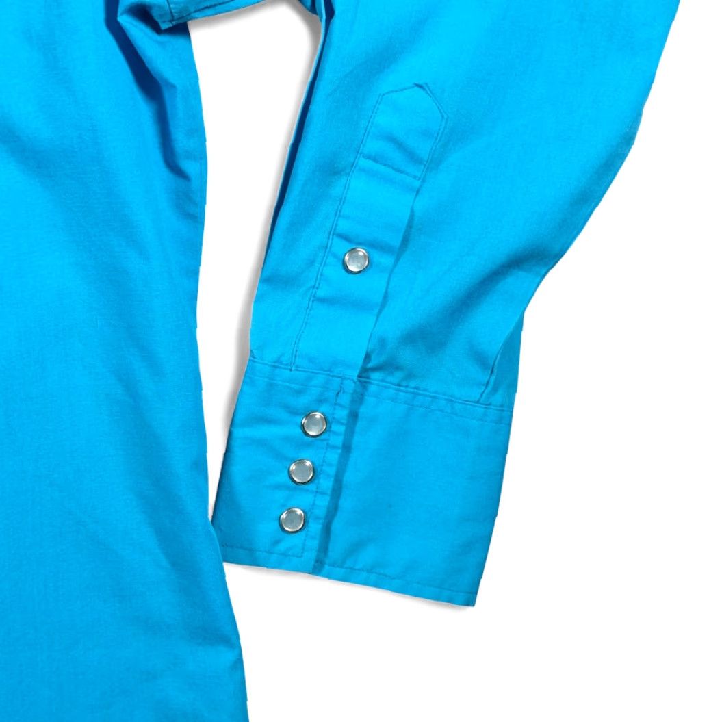 Vintage VINTAGE Sheplers Western Shirt Adult 2XL 2XL Blue Pearl Snap Cowboy Rodeo 90s Shirt Mens Size US XXL / EU 58 / 5 - 6 Thumbnail