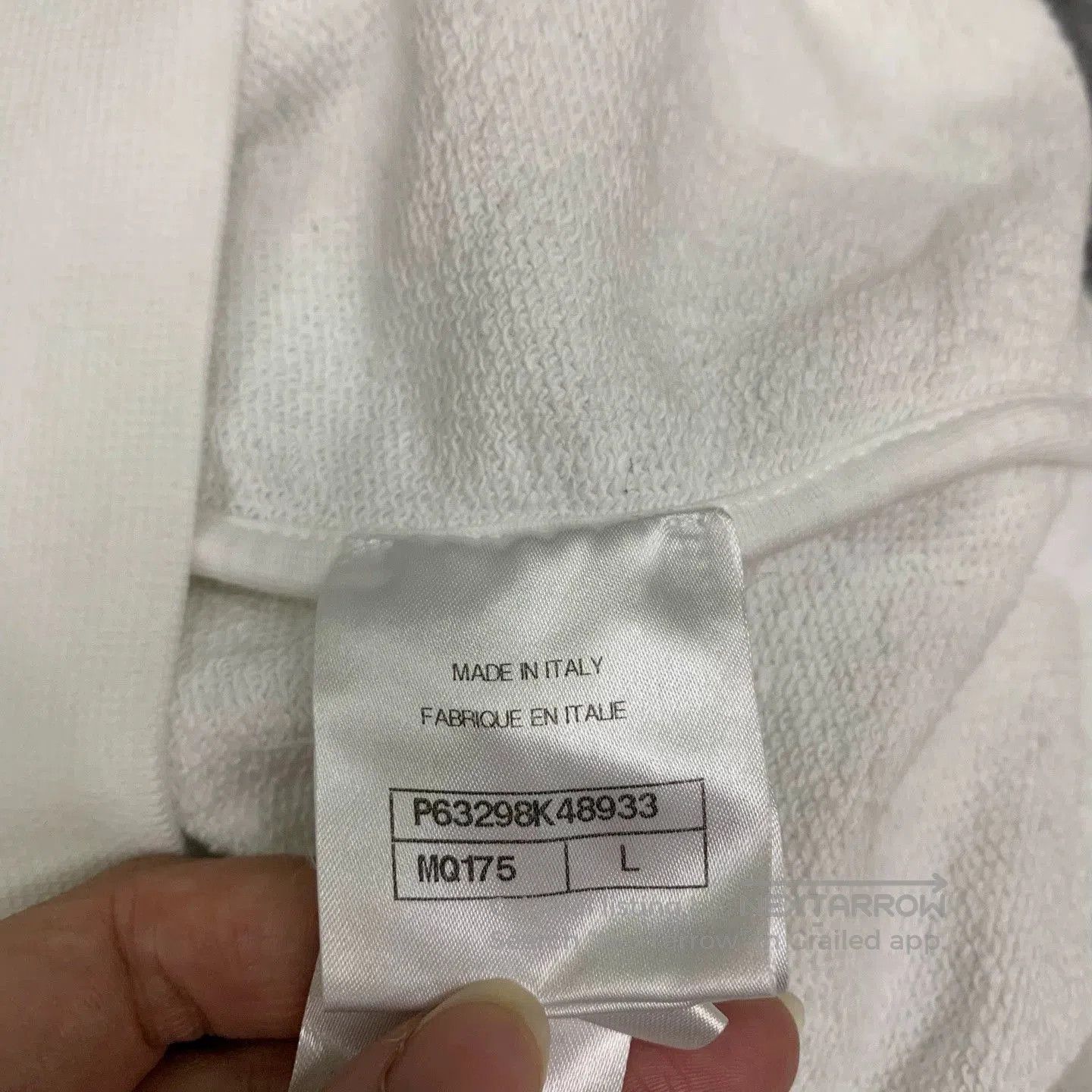 Chanel white camellia embroidered logo sweatshirt. Size L / US 10 / IT 46 - 7 Thumbnail