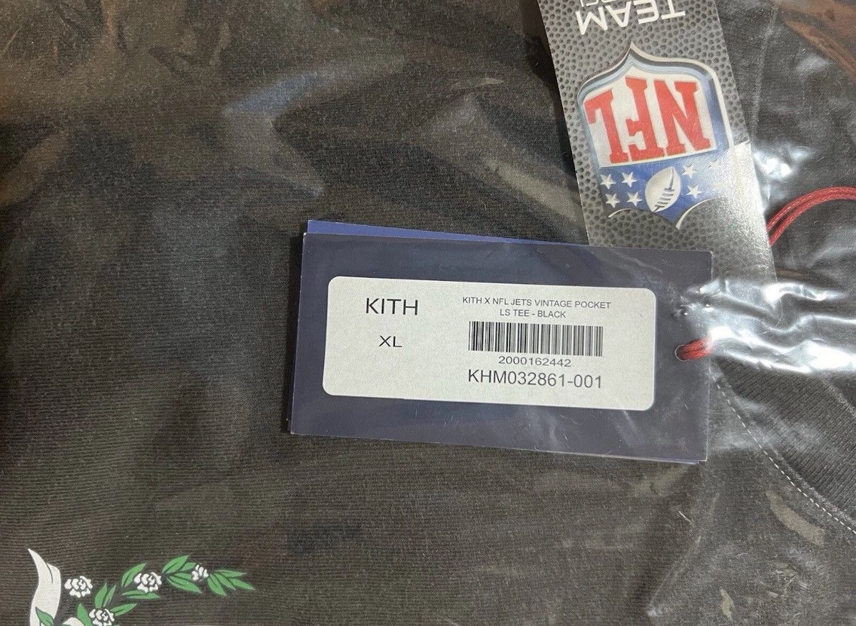 Kith × NFL Kith & '47 for the NFL: Jets Vintage Long Sleeve Tee Black Size US XL / EU 56 / 4 - 7 Thumbnail