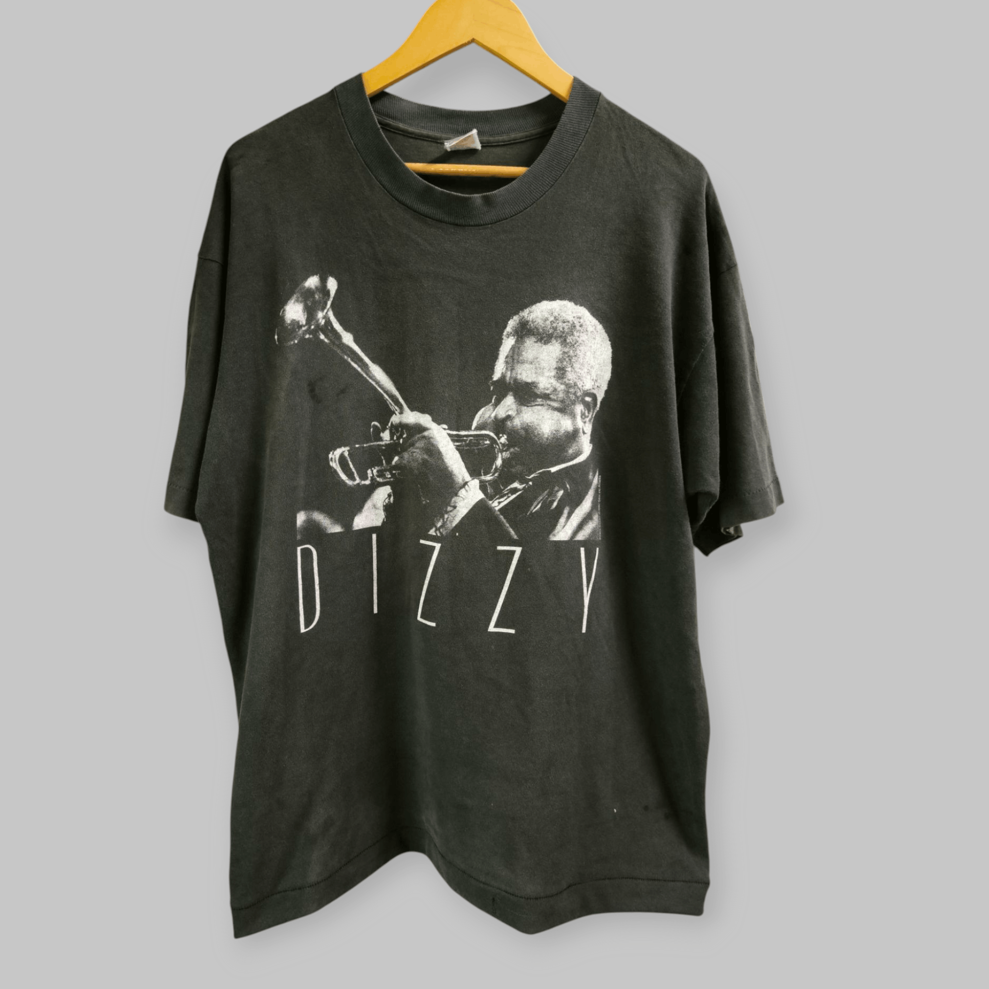 Band Tees 90s American Jazz Musician Dizzy Gillespie Nice Faded Tee Size US XL / EU 56 / 4 - 3 Thumbnail