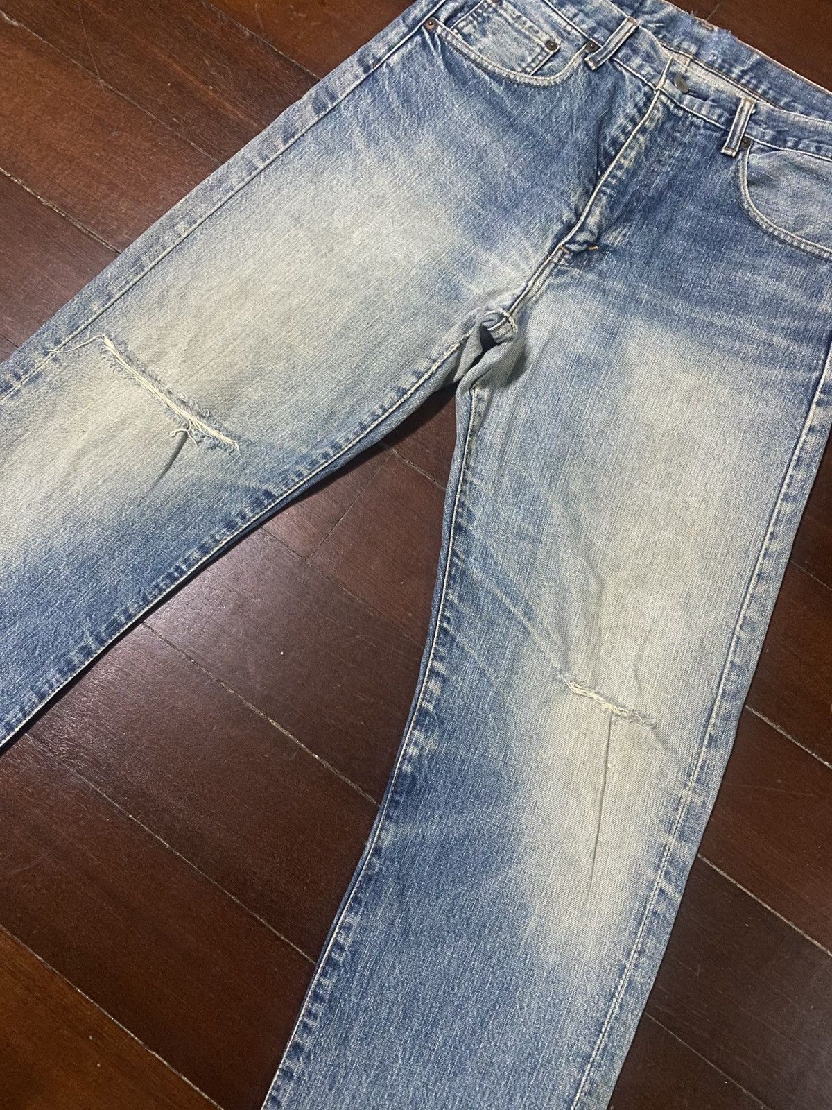 Levi's Vintage Clothing Vintage LEVIS Big E 502XX Selvege J22 button Made in JAPAN Size US 34 / EU 50 - 4 Thumbnail