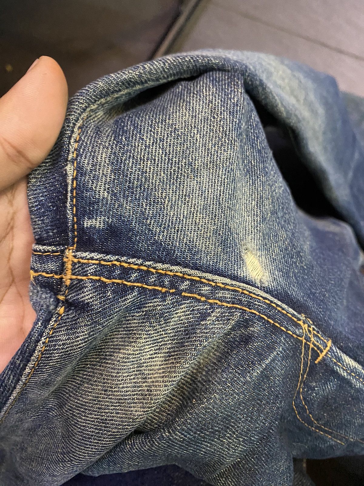 Edwin Vintage Edwin selvedge japan 🇯🇵 distressed Size US 32 / EU 48 - 6 Thumbnail