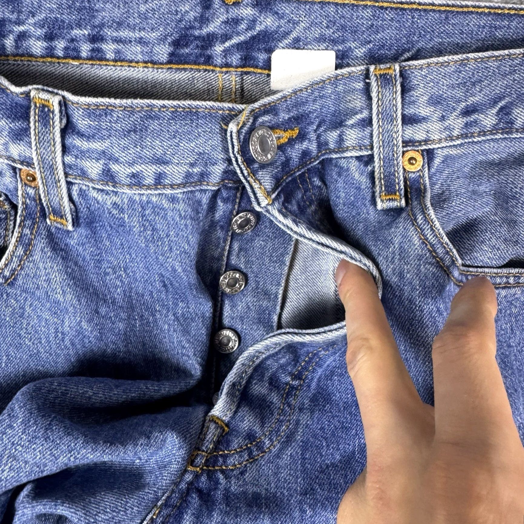 Levi's VINTAGE Levi's 501xx Jeans Mens 36x30 Paper Tag Button Fly 90s Y2K Grunge Jeans Mens Regular 34 Blue Size US 36 / EU 52 - 7 Thumbnail