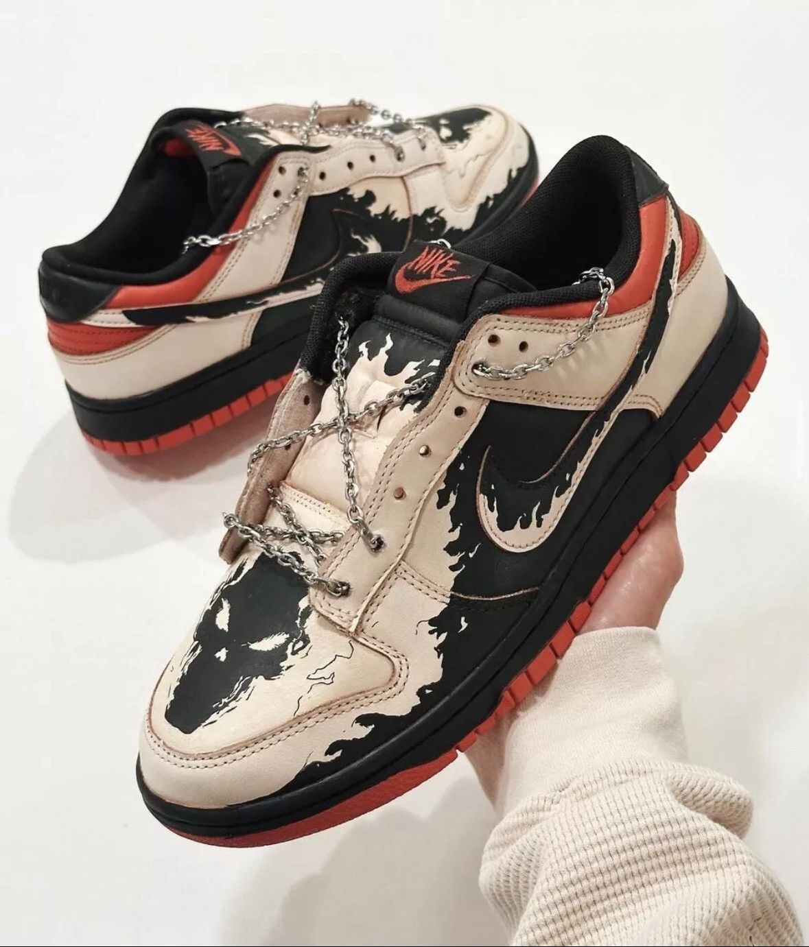 Nike Nike Dunk Ghost Rider Custom Marvel Size US 9 / EU 42 - 1 Thumbnail