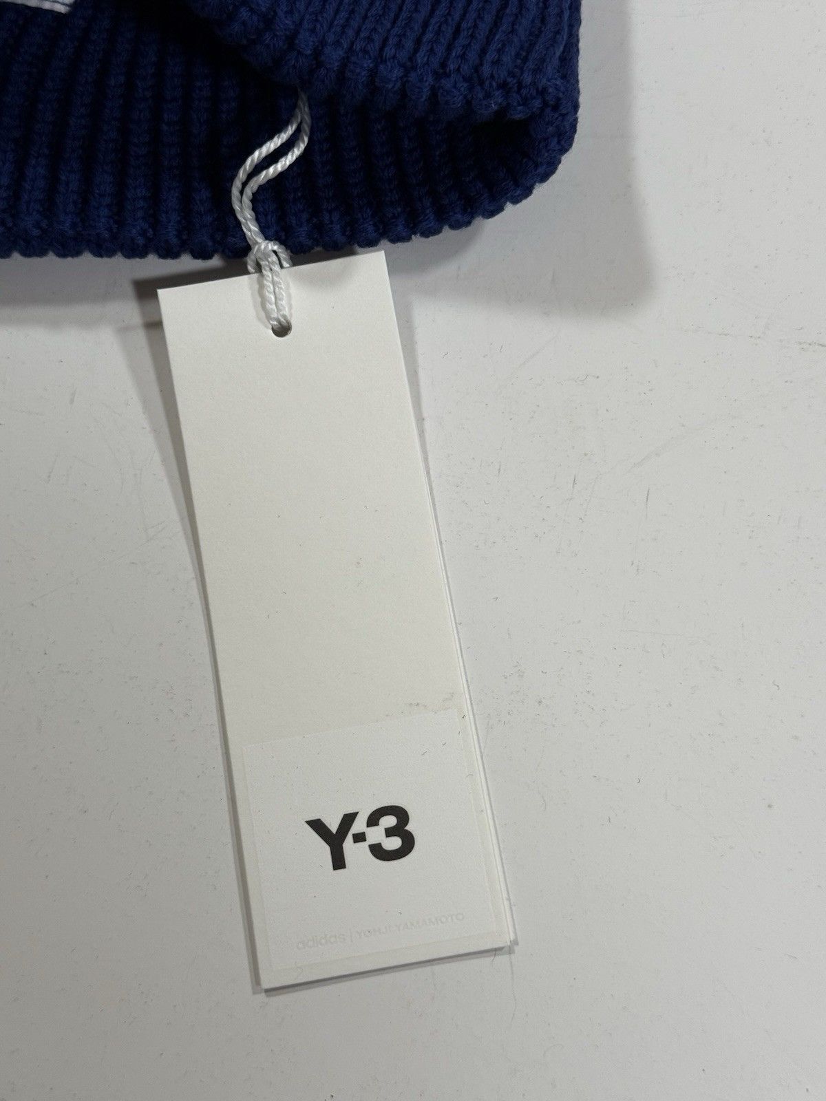 Adidas × Y-3 Y-3 Yohji Yamamoto Beanie Blue Unisex Adult One Size NWT Size ONE SIZE - 4 Thumbnail