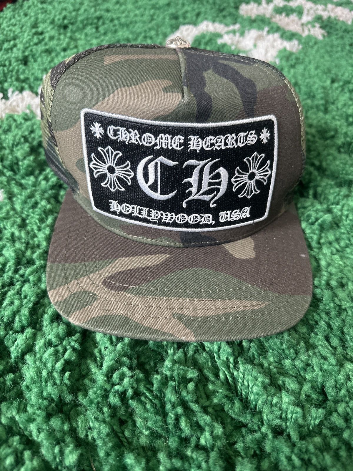 image of Chrome Hearts Camo Snapback, Men's