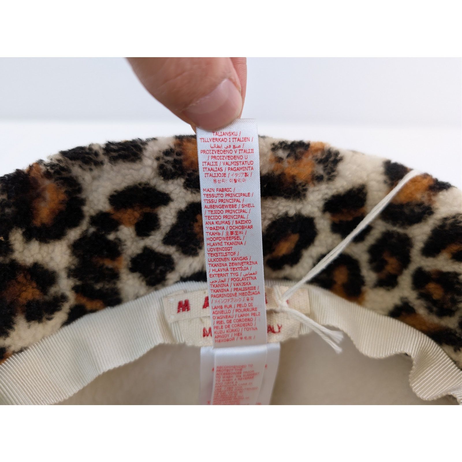Marni o1rshd1 Size: L / Shearling Leopard Print Bucket Cap / Hat Size ONE SIZE - 12 Thumbnail