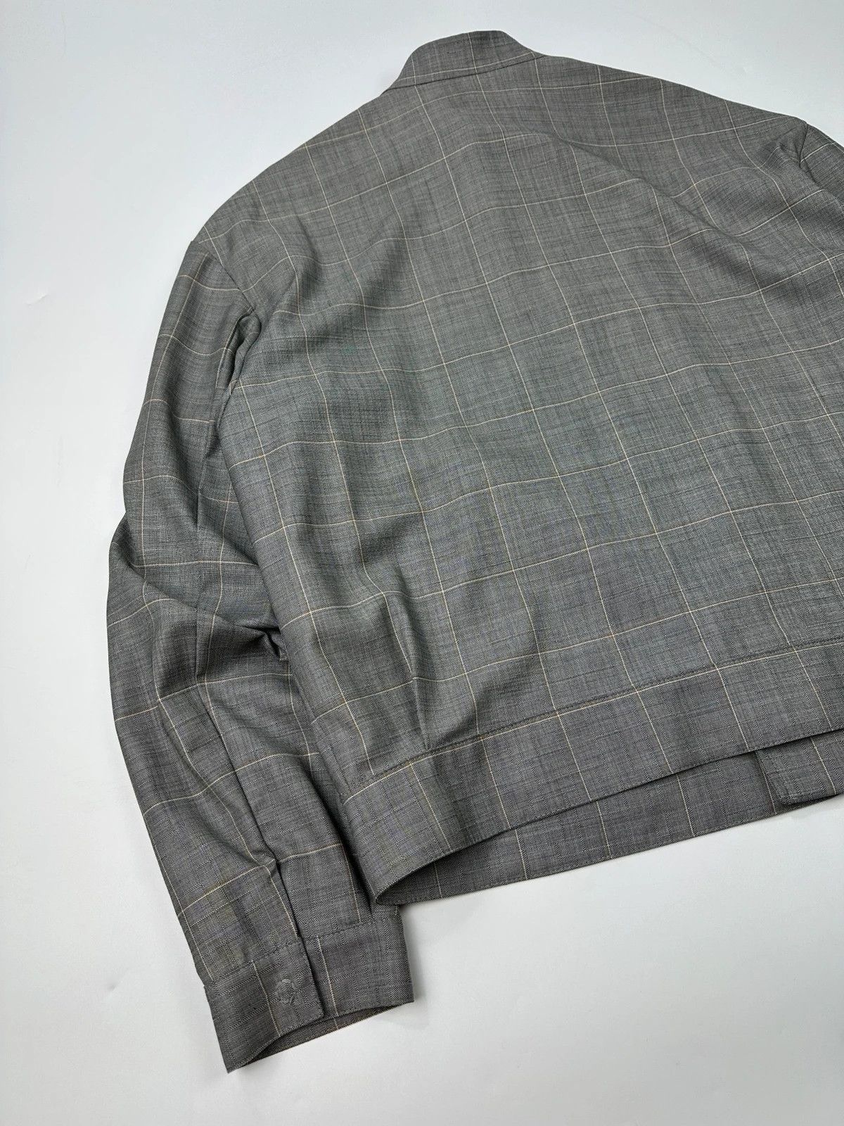 Emporio Armani Emporio Armani SS2020 Grey Wool Light Side Zip Jacket Size US L / EU 52-54 / 3 - 8 Thumbnail
