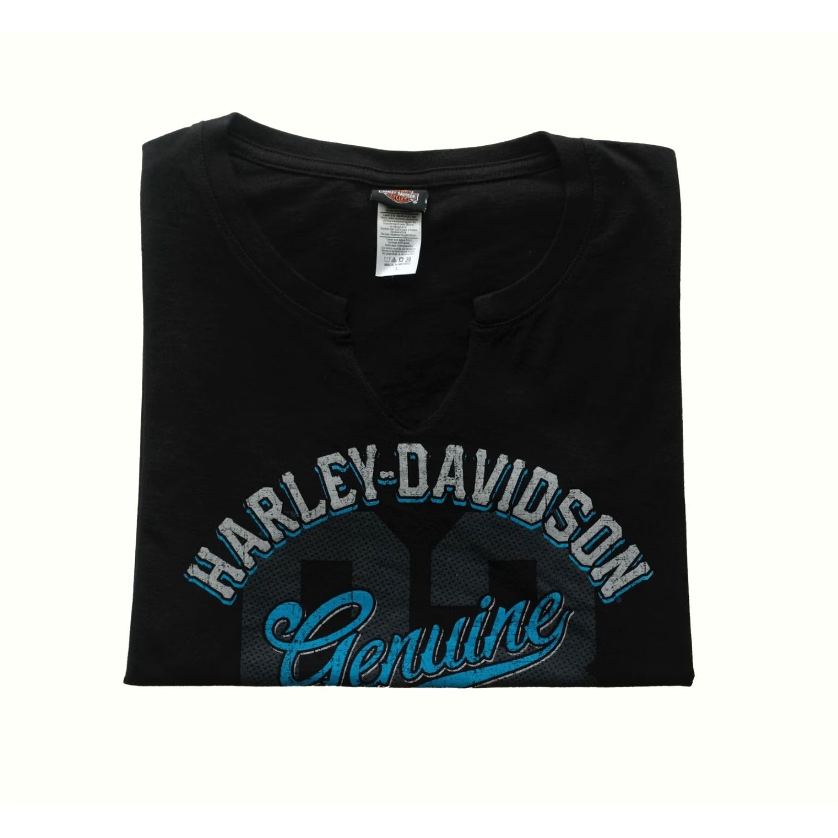 Harley Davidson VINTAGE Harley-Davidson T-Shirt Women Black Motorcycle 90s Y2K Sz L 19"W 24"L Men? Size L / US 10 / IT 46 - 2 Thumbnail