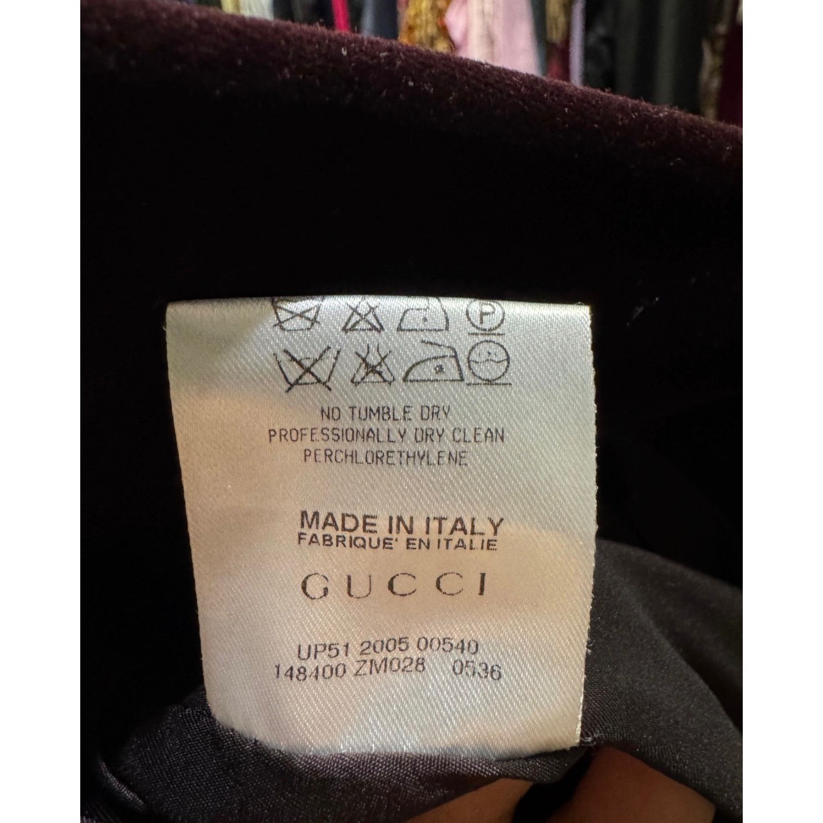 Gucci Gucci Purple Velvet Fitted Jacket - Italian Size 38/XS Size XS / US 0-2 / IT 36-38 - 7 Thumbnail