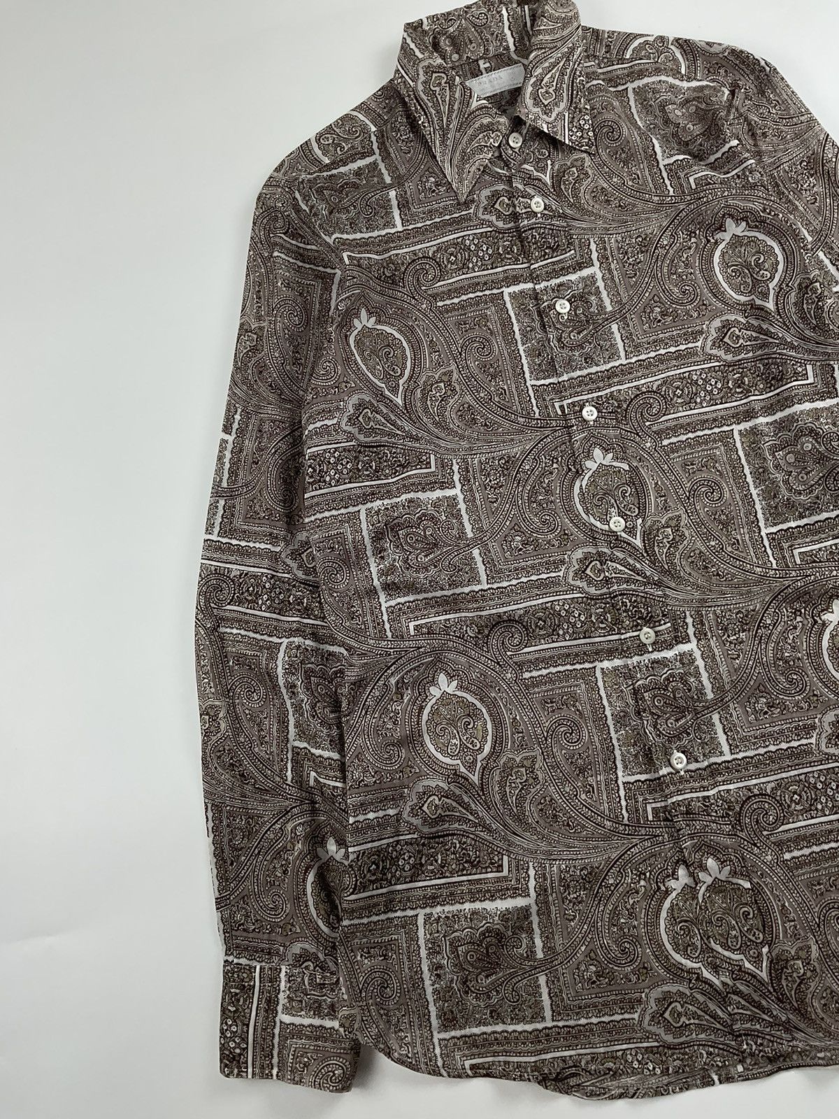 Prada Vintage Prada Paisley Shirt Size US M / EU 48-50 / 2 - 3 Thumbnail
