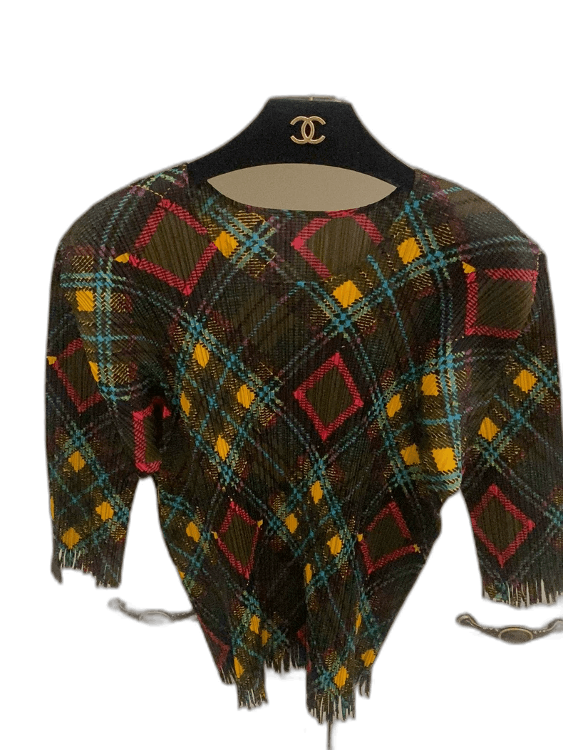 Issey Miyake Classic Checkered Top in Beautiful Colors Size US L / EU 52-54 / 3 - 1 Thumbnail