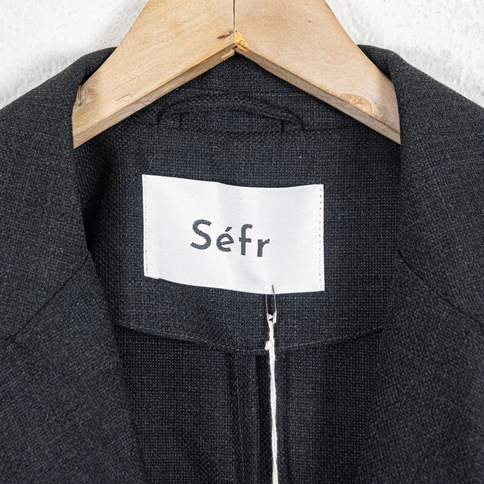 Sefr Sefr $450 Zeke Twill Coat in Gray Lightweight Poly wool Size US L / EU 52-54 / 3 - 7 Thumbnail