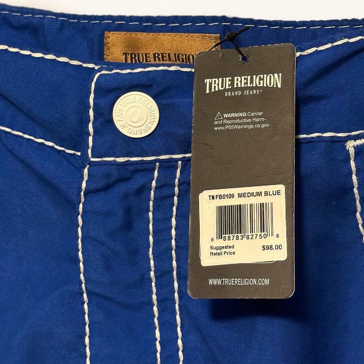 True Religion NWT True Religion Blue Board Shorts Size US 40 / EU 56 - 4 Thumbnail