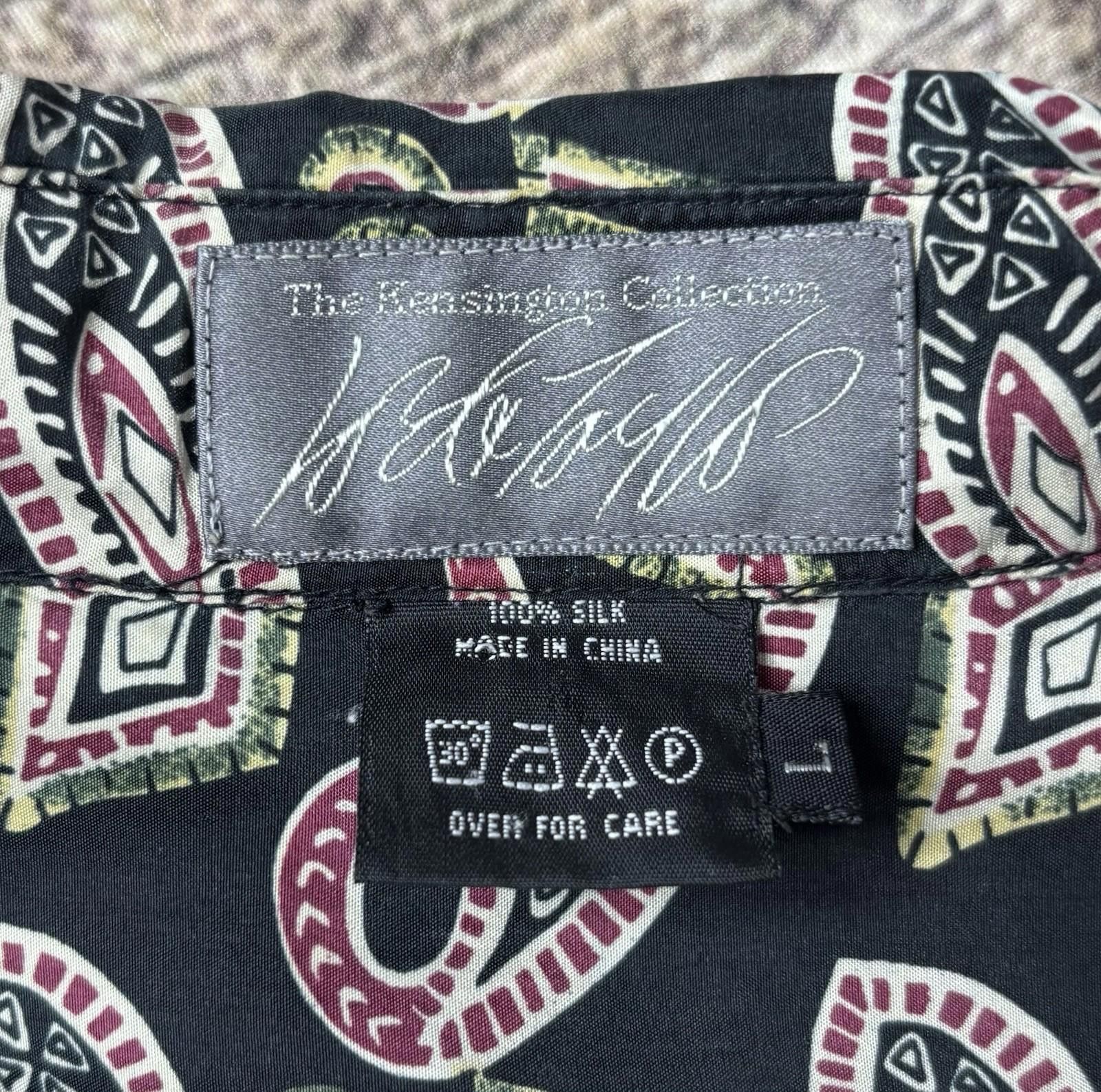 Lord & Taylor Lord & Taylor Shirt Mens Large Silk Kensington Collection Size US L / EU 52-54 / 3 - 2 Thumbnail